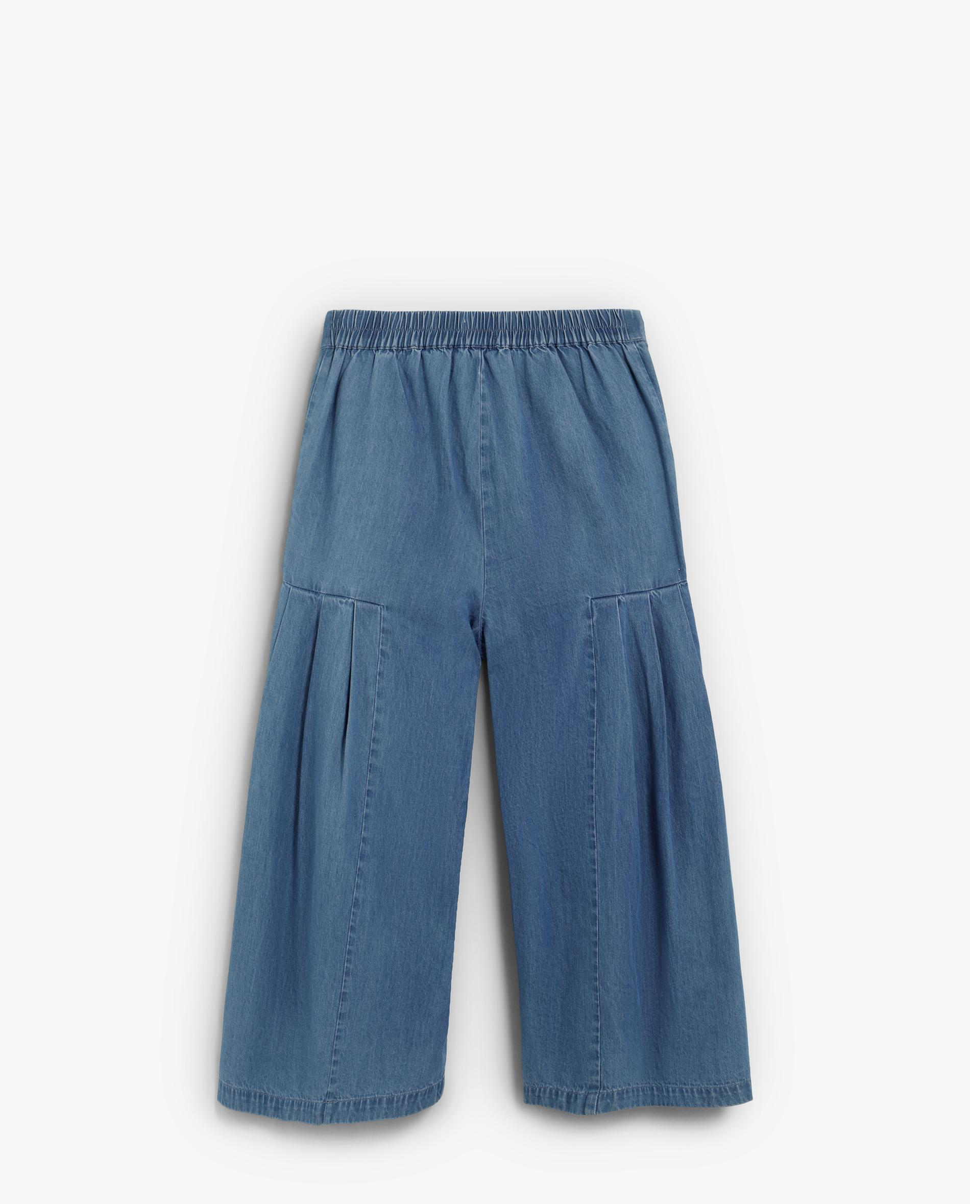 Calças Jeans Infantil com Cintura Elástica e Fecho de Botão Scalpers Azul-2
