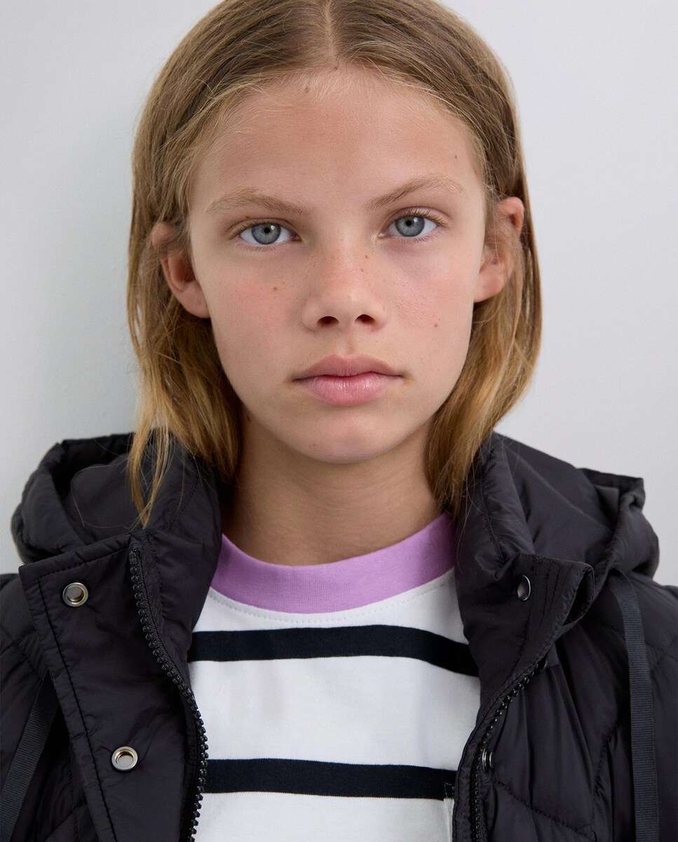 Parka Unissexo com Capuz Integrado e Bolsos Frontais Azul-marinho-6