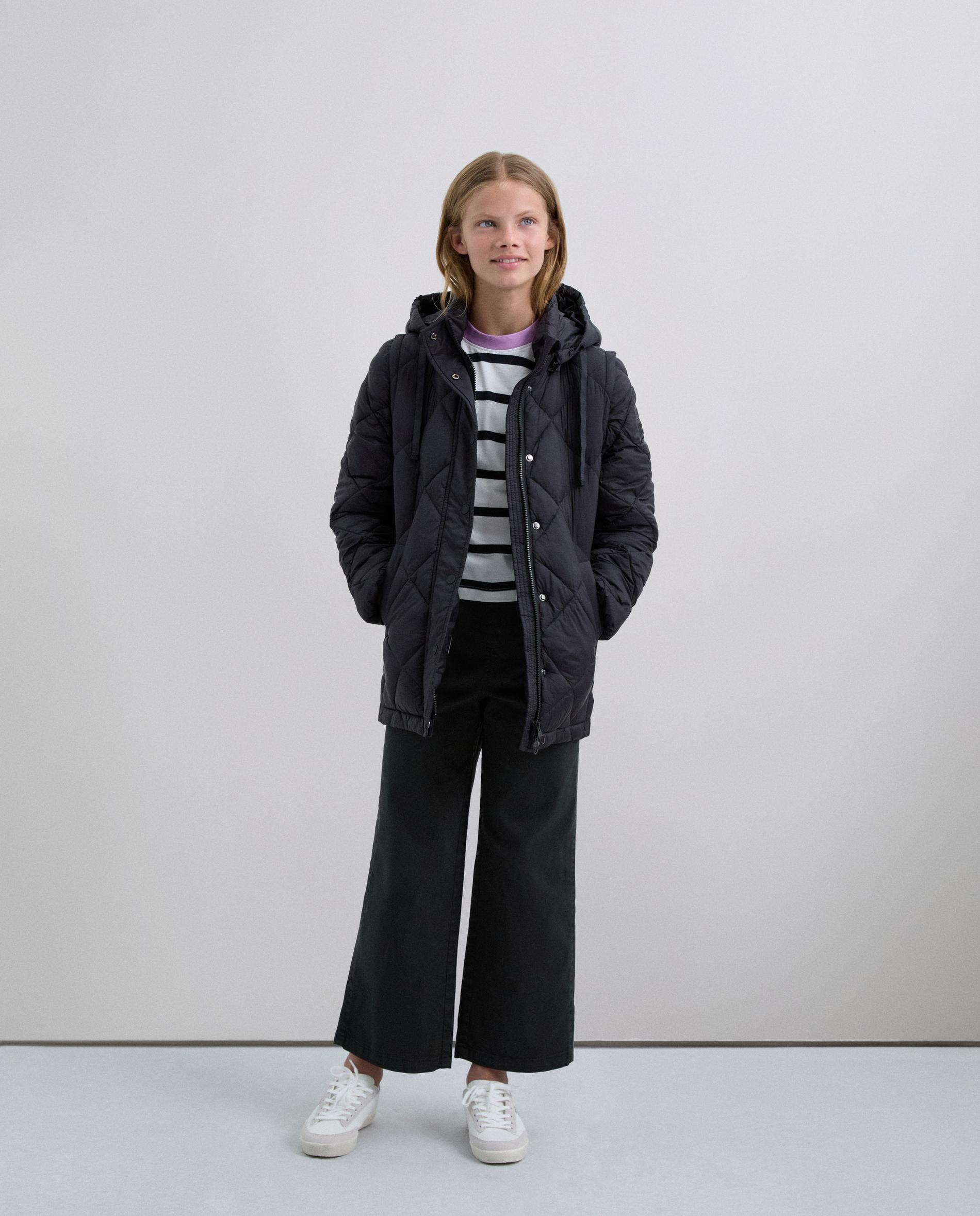 Parka Unissexo com Capuz Integrado e Bolsos Frontais Scalpers Azul-marinho-1