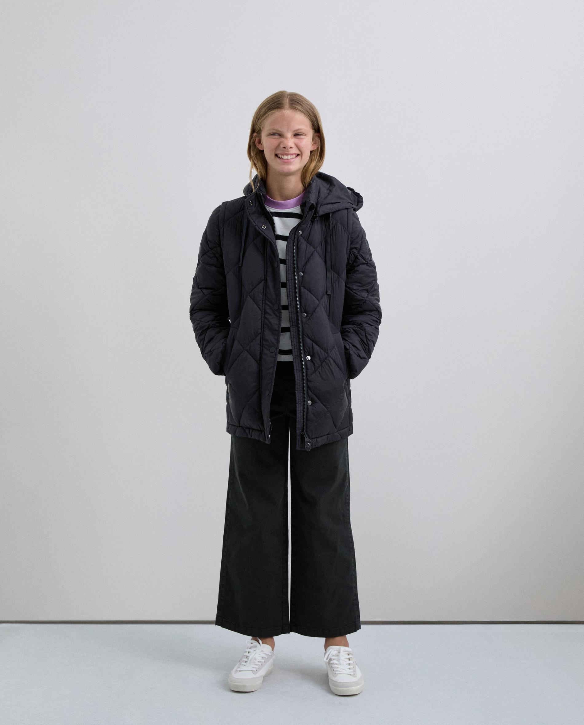 Parka Unissexo com Capuz Integrado e Bolsos Frontais Scalpers Azul-marinho-4