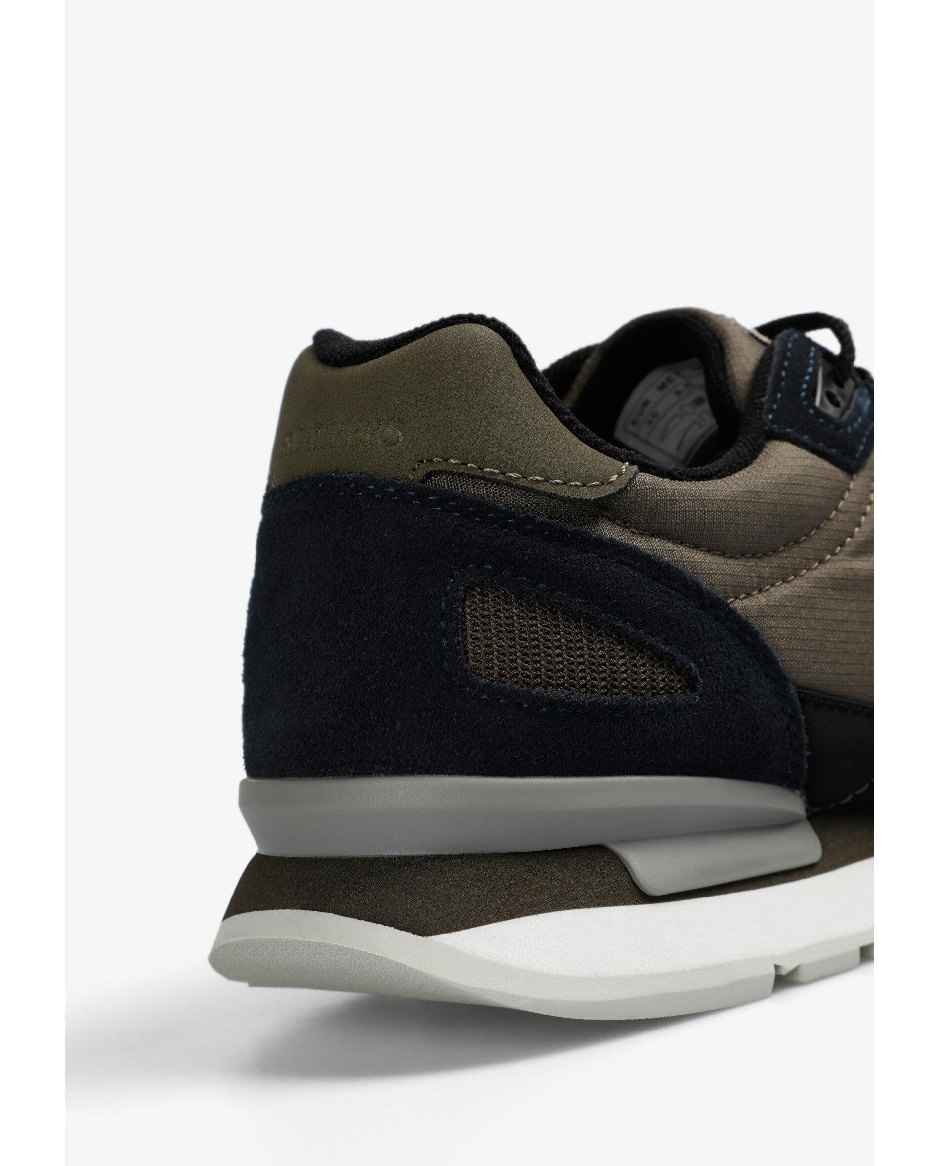 Sapatilhas Desportivas de Pele Baixas com Caveira Printeada Navy-6