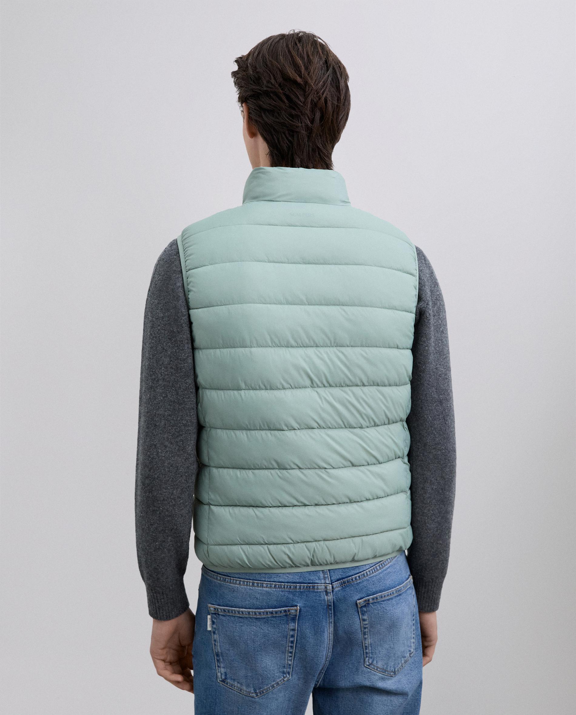 Colete Sobretudo Acolchoado Regular Fit Verde-antiquário-2