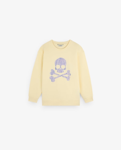 Imagem 0 de Sweatshirt Infantil de Algodão com Acabamento em Malha Rib