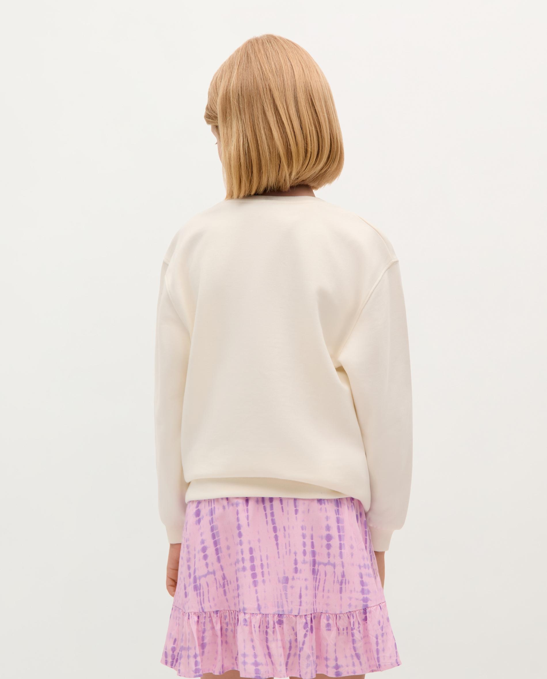 Sweatshirt Infantil de Algodão com Caveira Branco-2