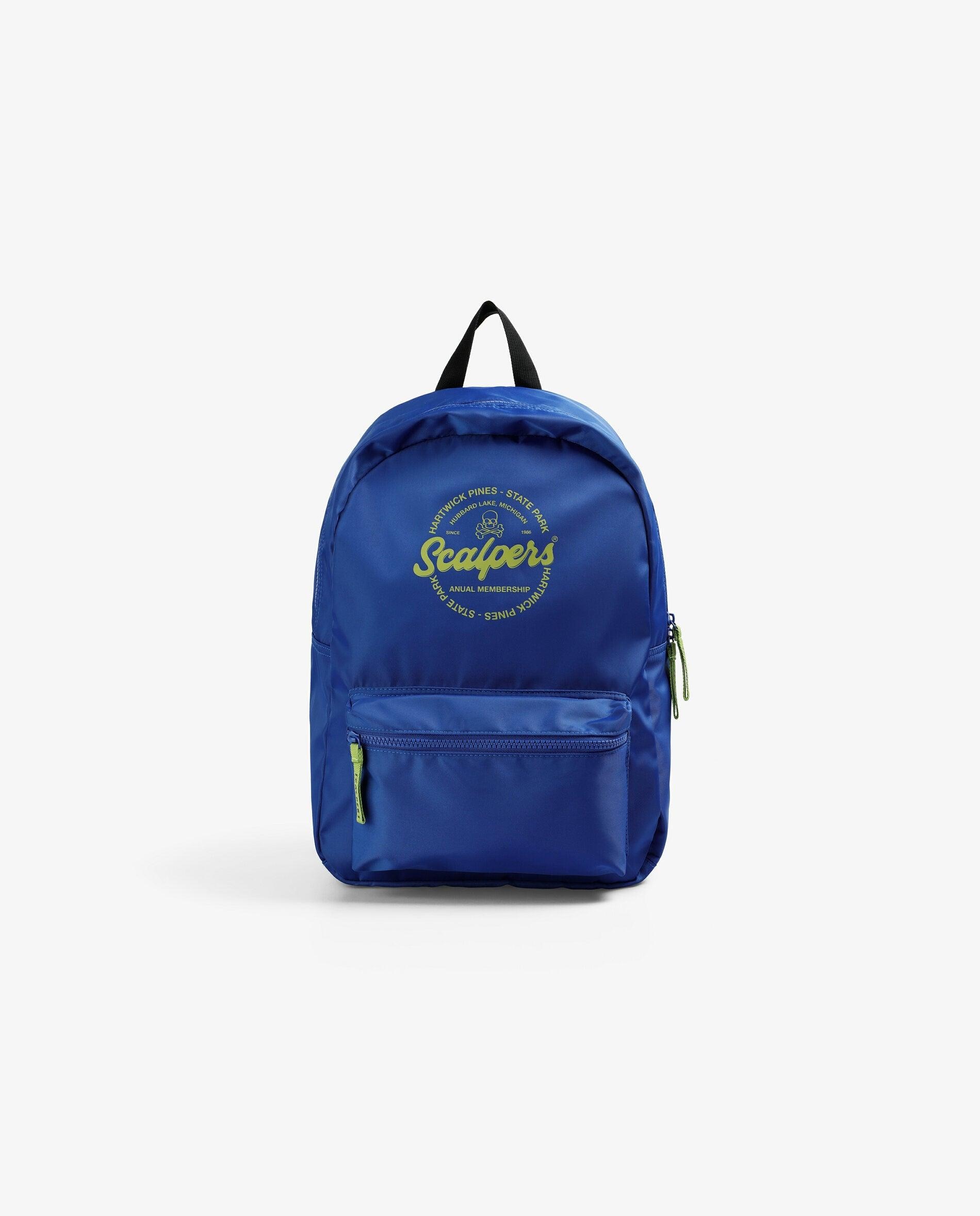 Mochila com Logo e Bolso Frontal Scalpers Azul-1