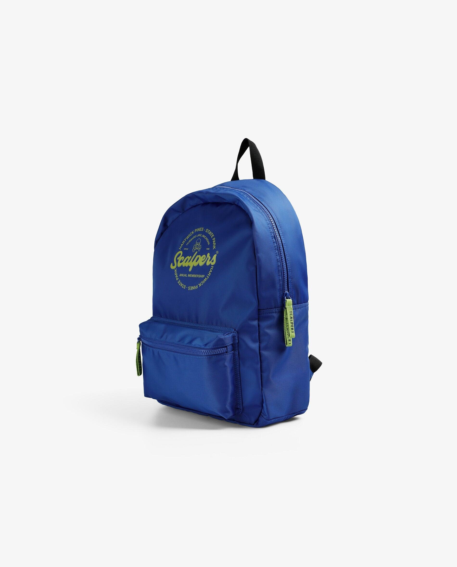 Mochila com Logo e Bolso Frontal Scalpers Azul-3