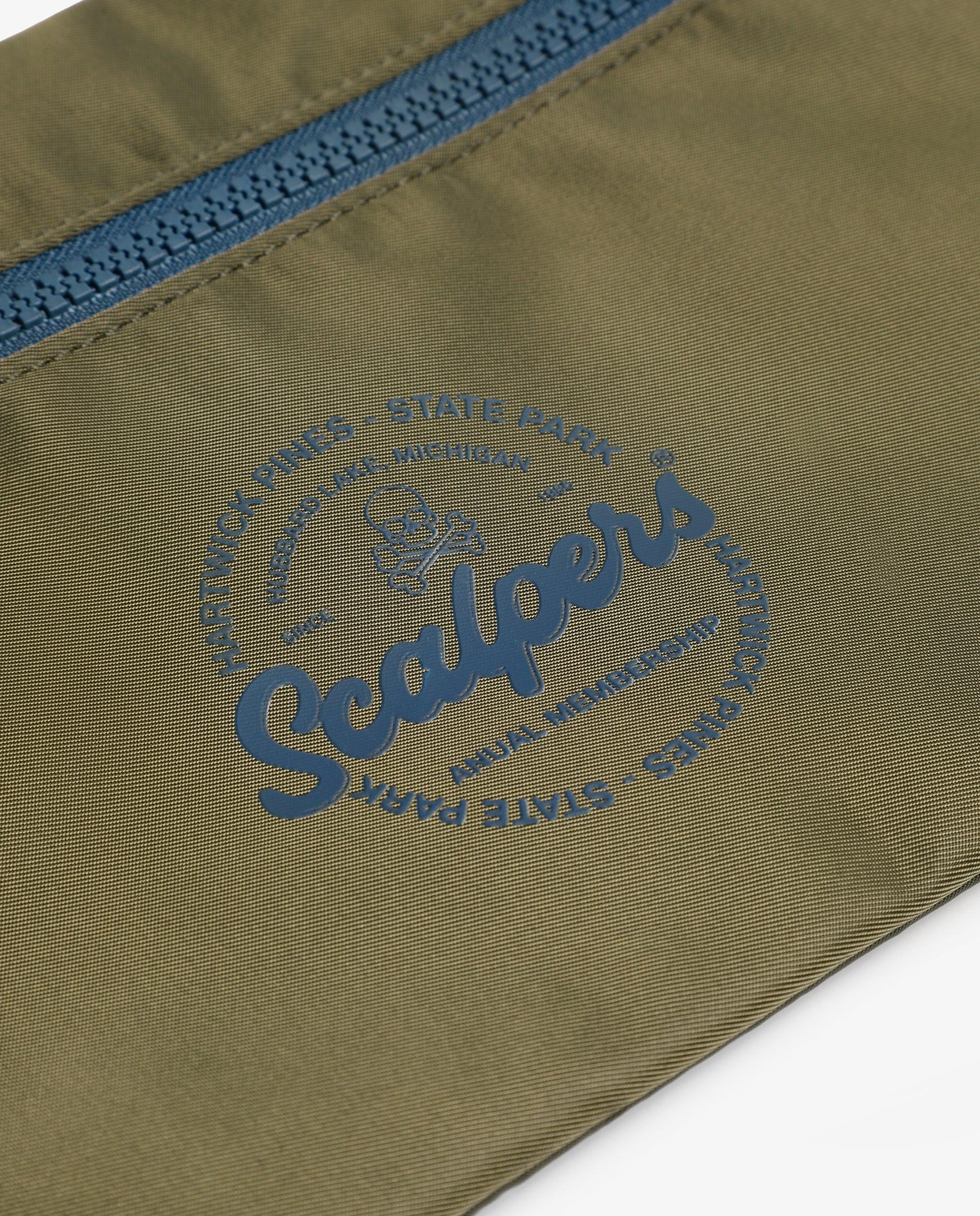 Estojo com Logo e Fecho Zip Caqui-4