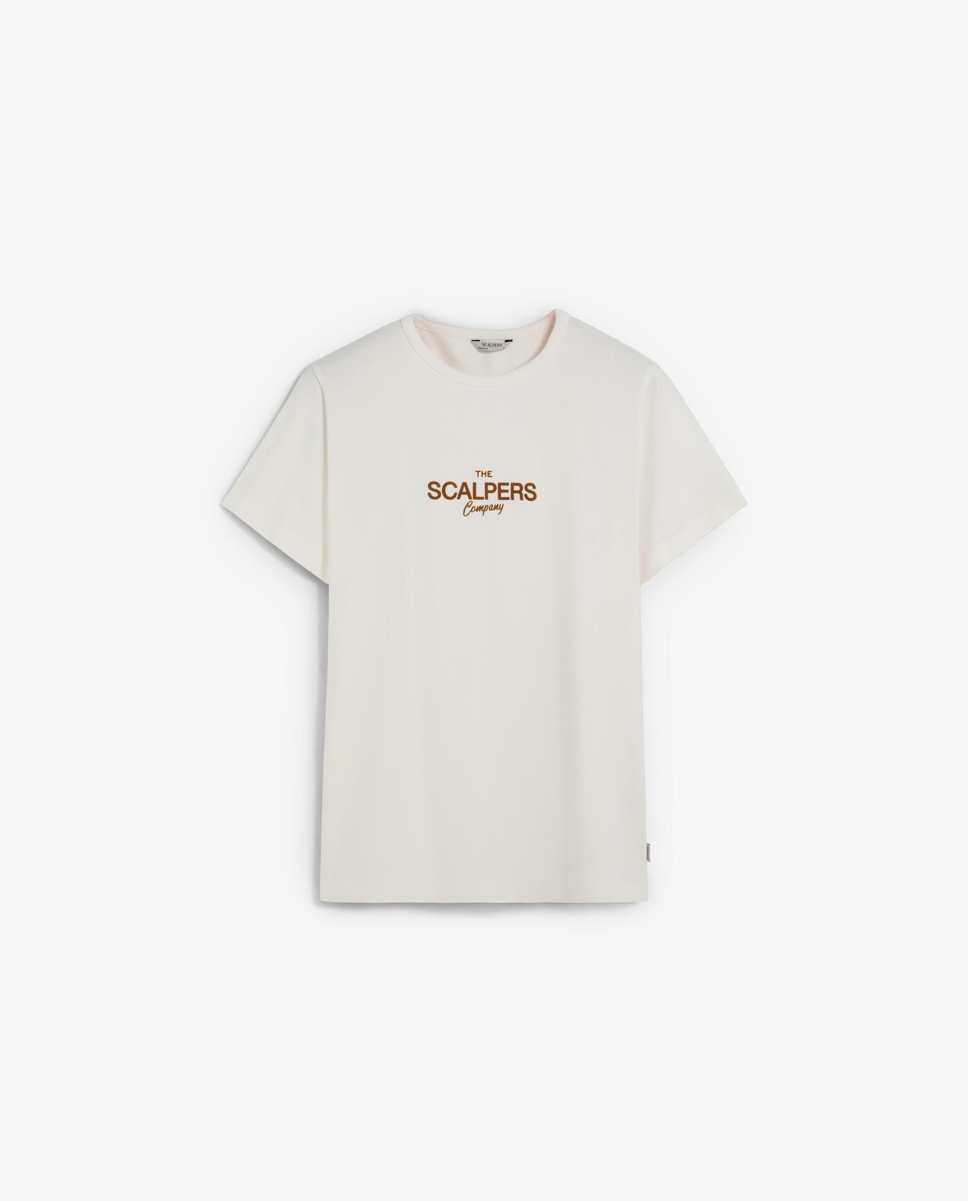 T-shirt de Manga Curta com Logo Frontal e Corte Regular Fit Branco-5