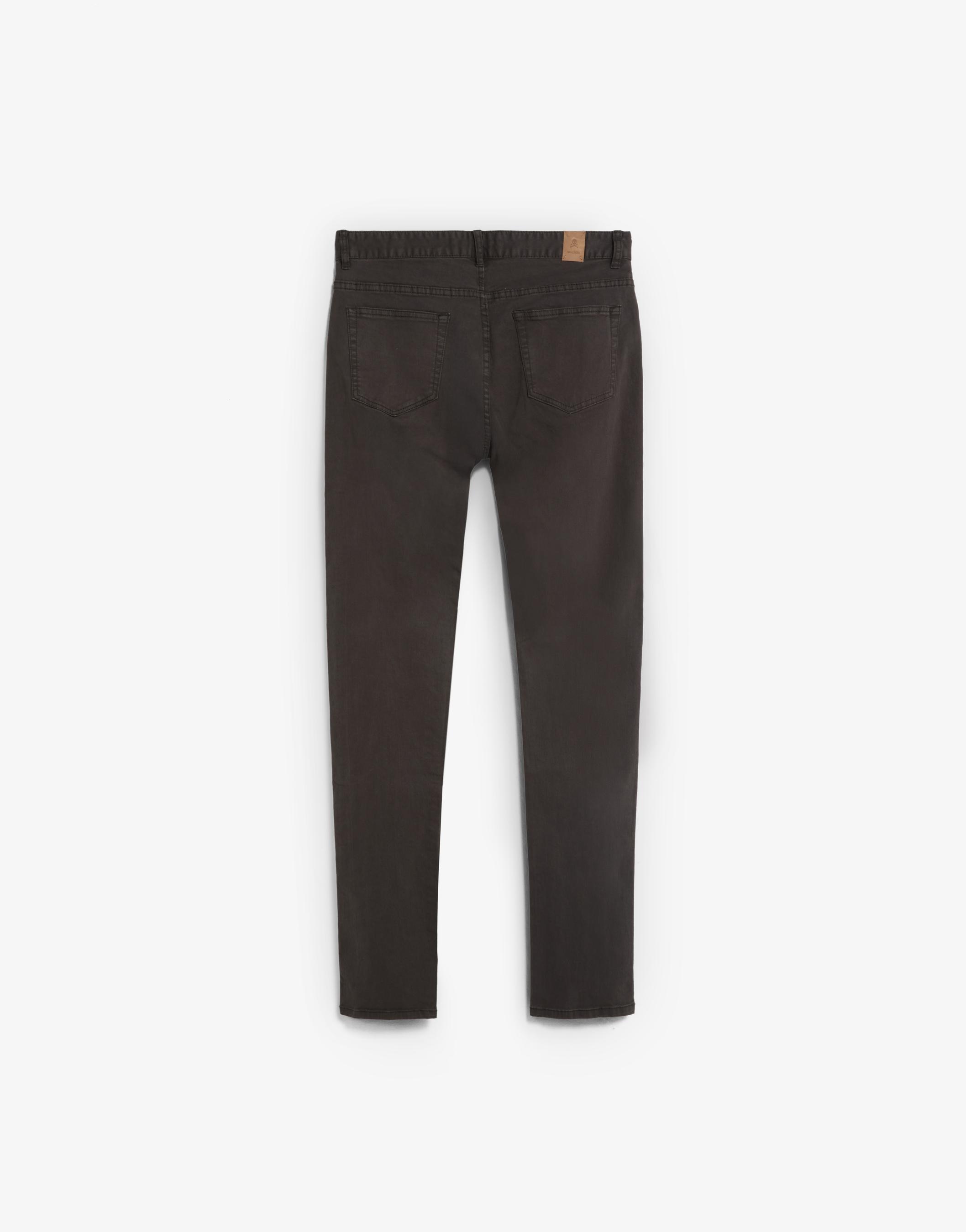 Calças Cinco Bolsos Regular Fit com Presilhas na Cintura Verde-escuro-6