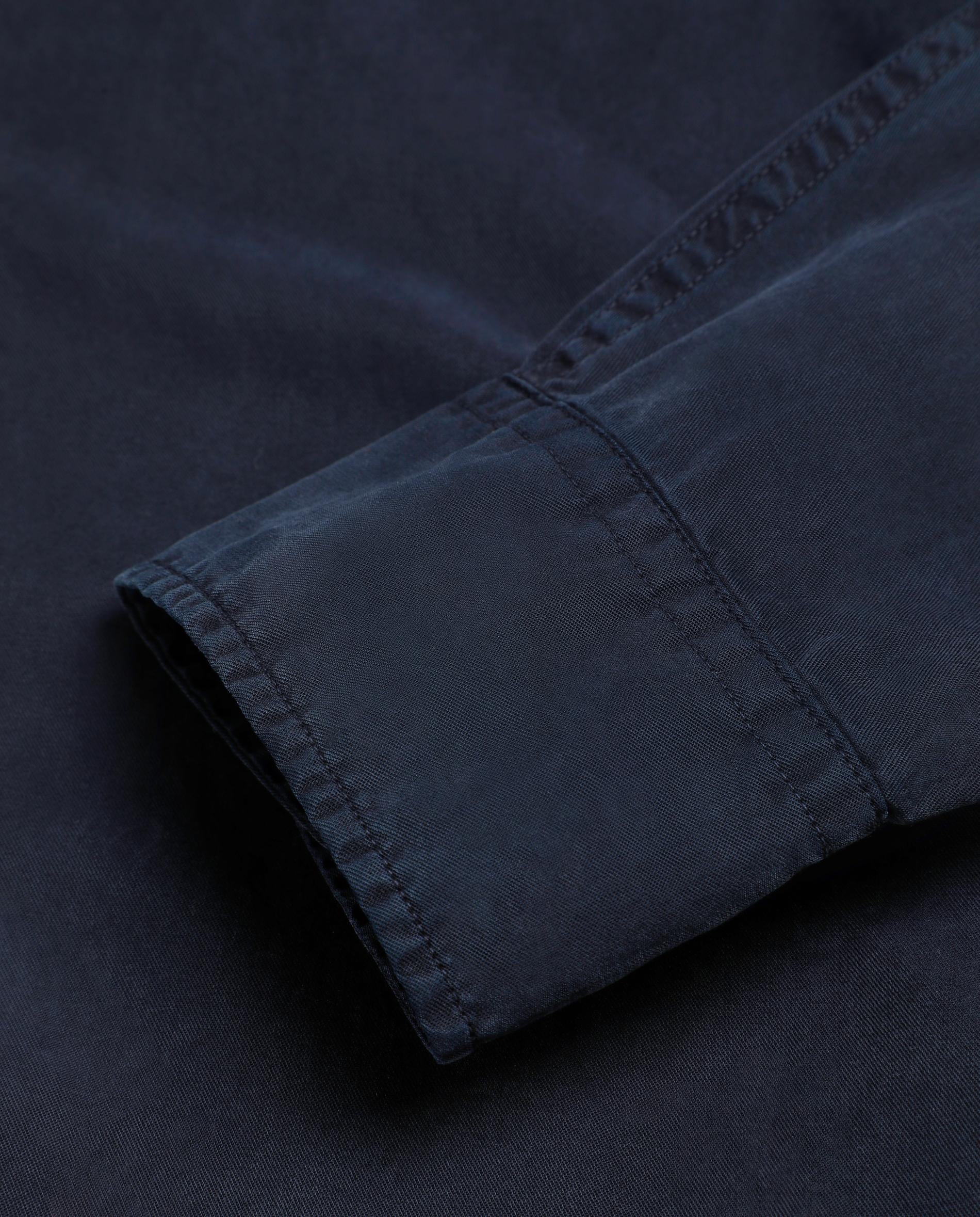 Camisa Regular Fit com Bolso no Peito Azul-8