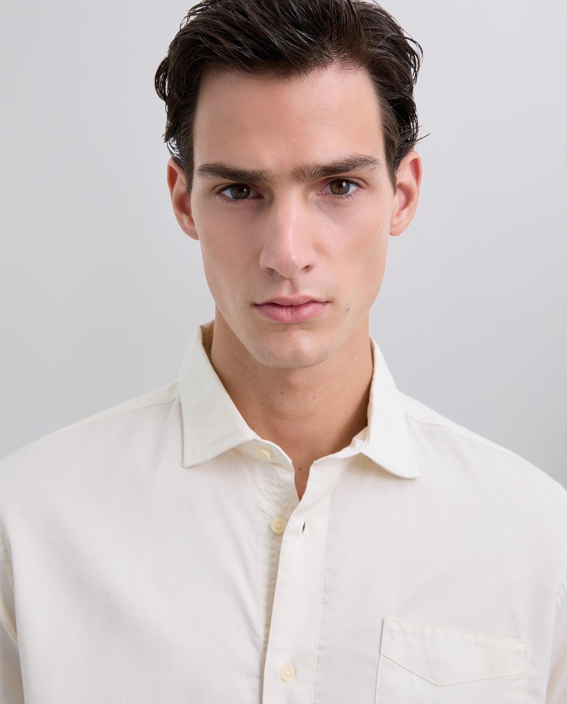 Camisa Regular Fit Lisa Creme-4
