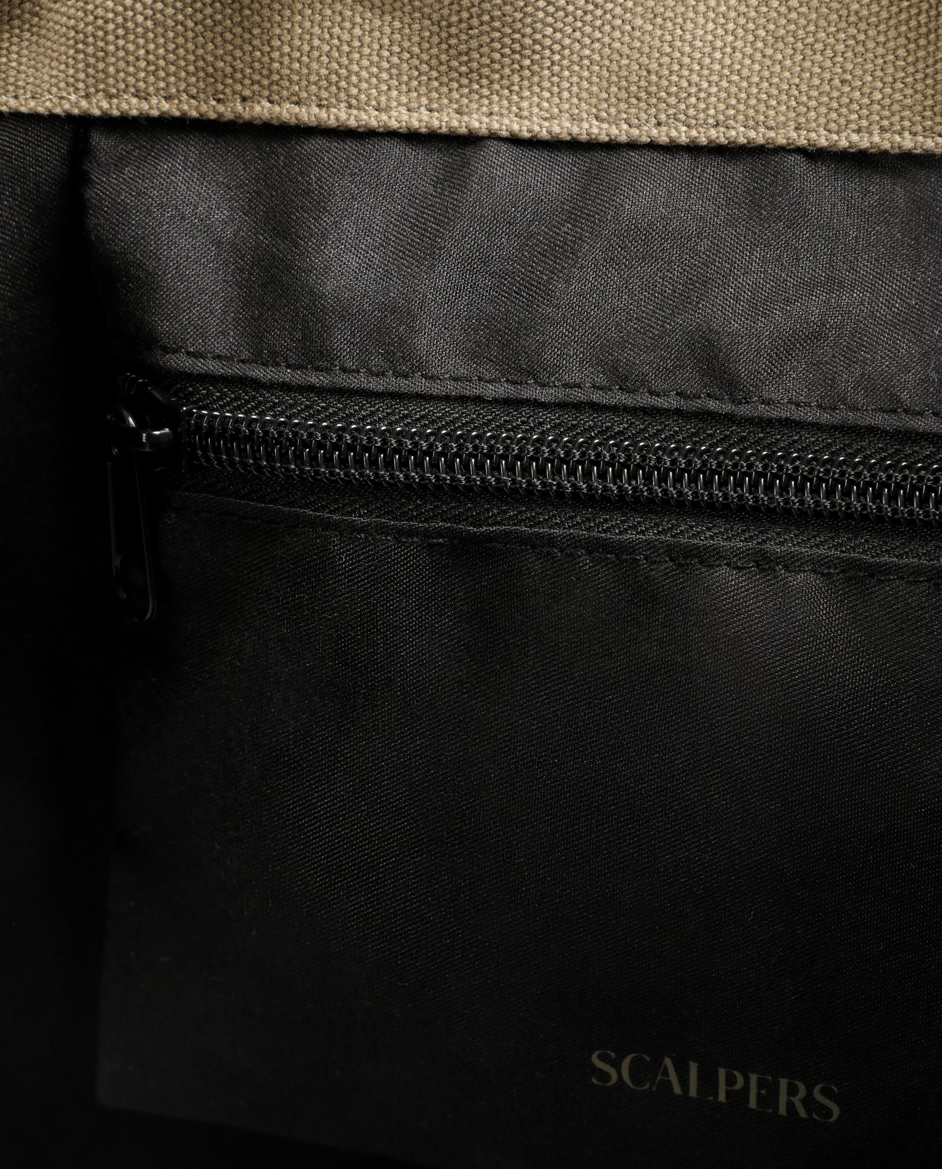 Mochila Estilo Tote de Algodão com Alças Compridas para Ombro Pedra-6