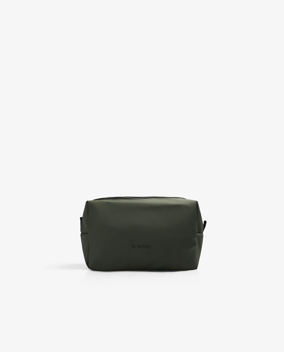 Necessaire Liso com Fecho Zip Caqui-2