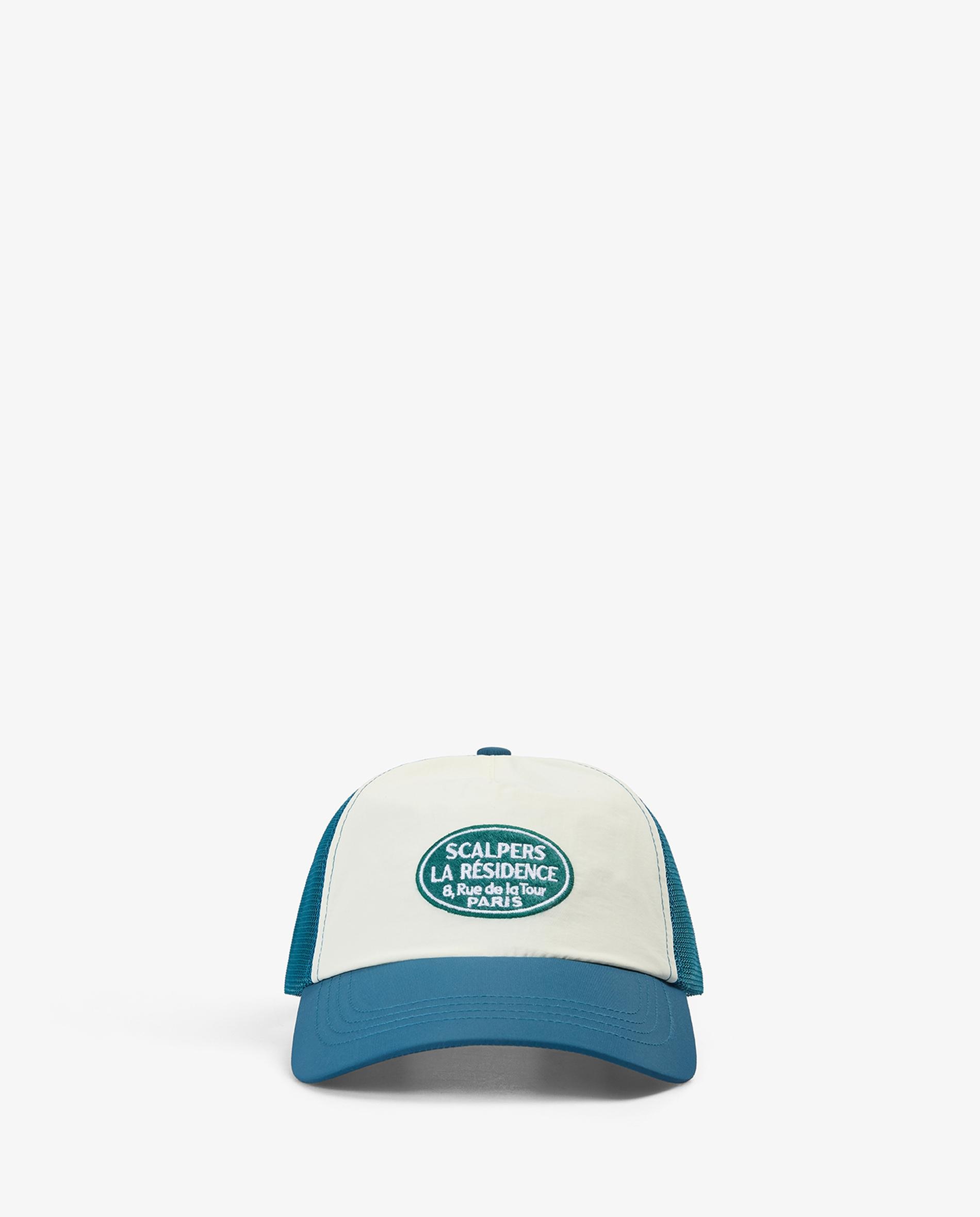 Boné Trucker Ajustável com Patch Frontal Azul-oceano-2