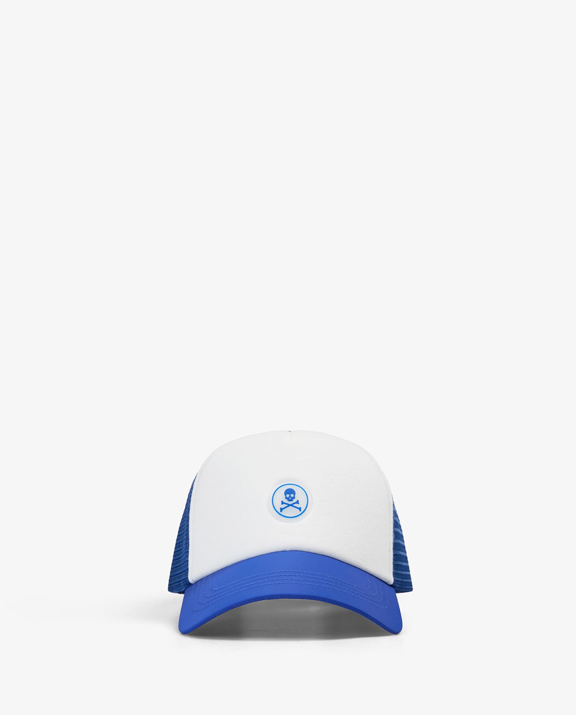Boné Trucker Ajustável com Patch Frontal Azul-2