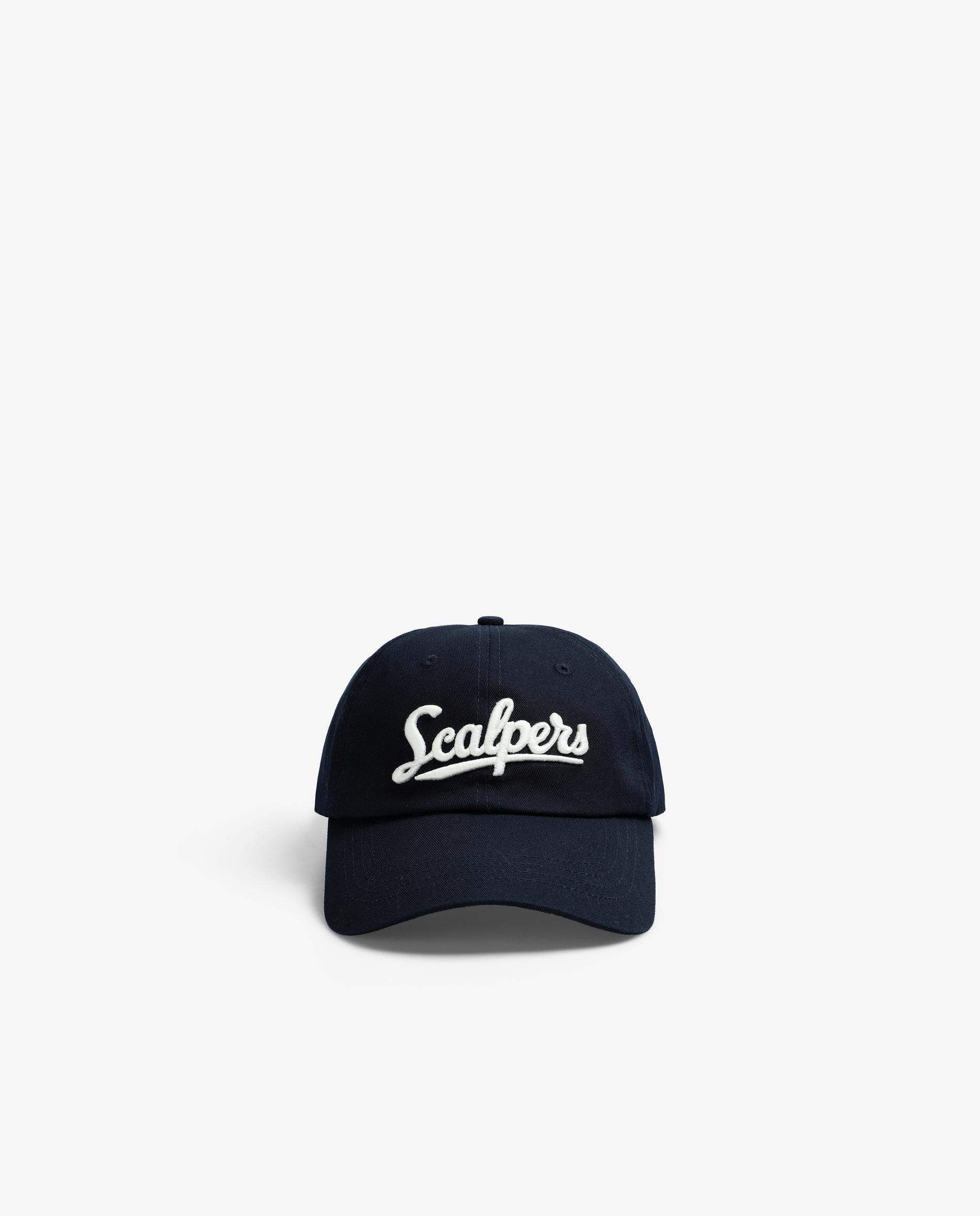 Boné de Baseball em Algodão com Logo Frontal Navy-2