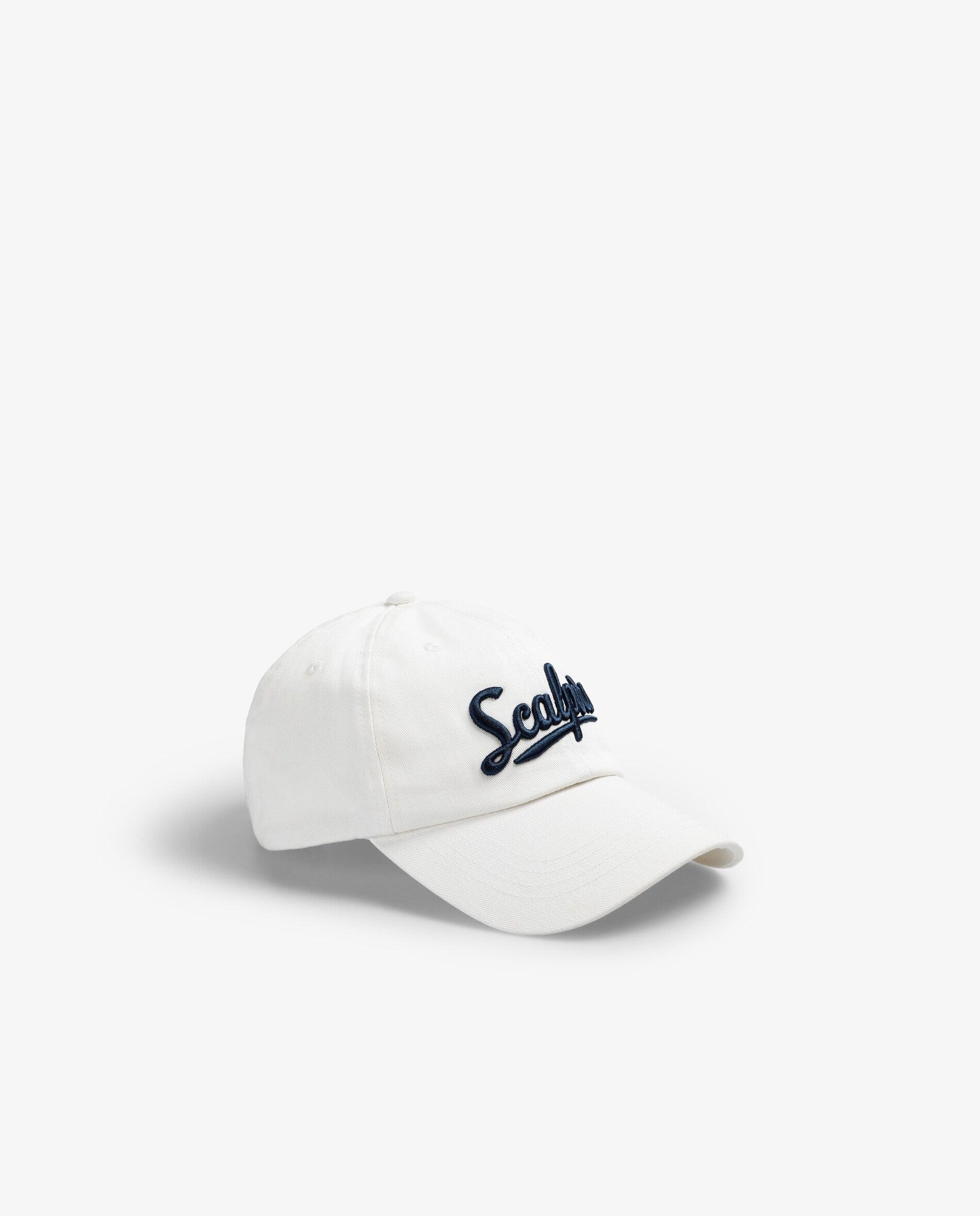 Boné de Baseball em Algodão com Logo Frontal Branco-1