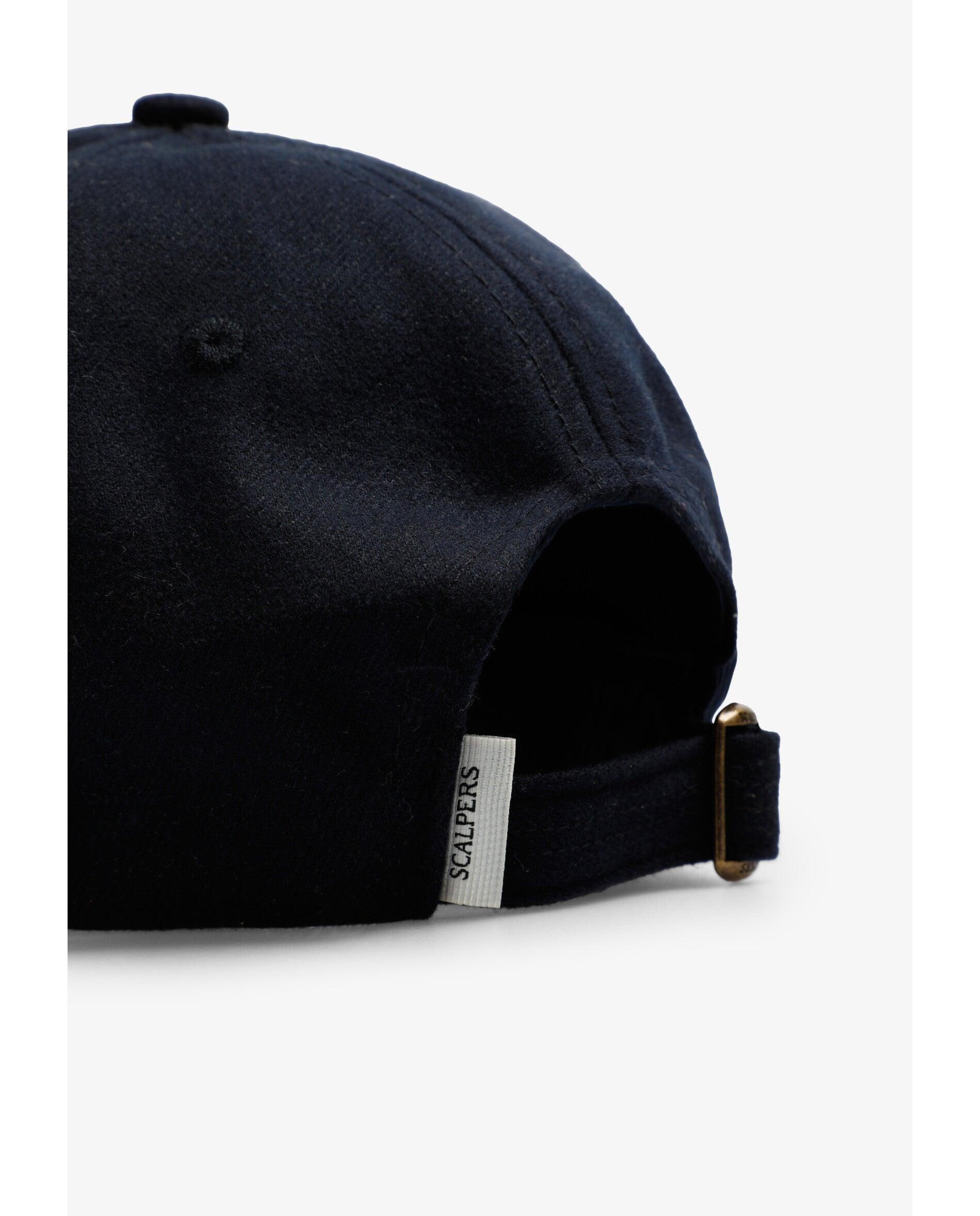 Boné Ajustável com Bordado Lateral Azul-marinho-4