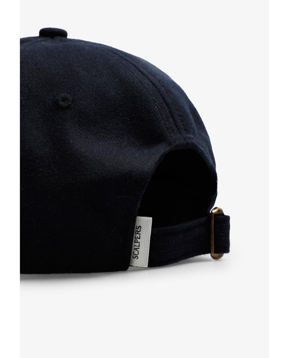 Boné Ajustável com Bordado Lateral Azul-marinho-4