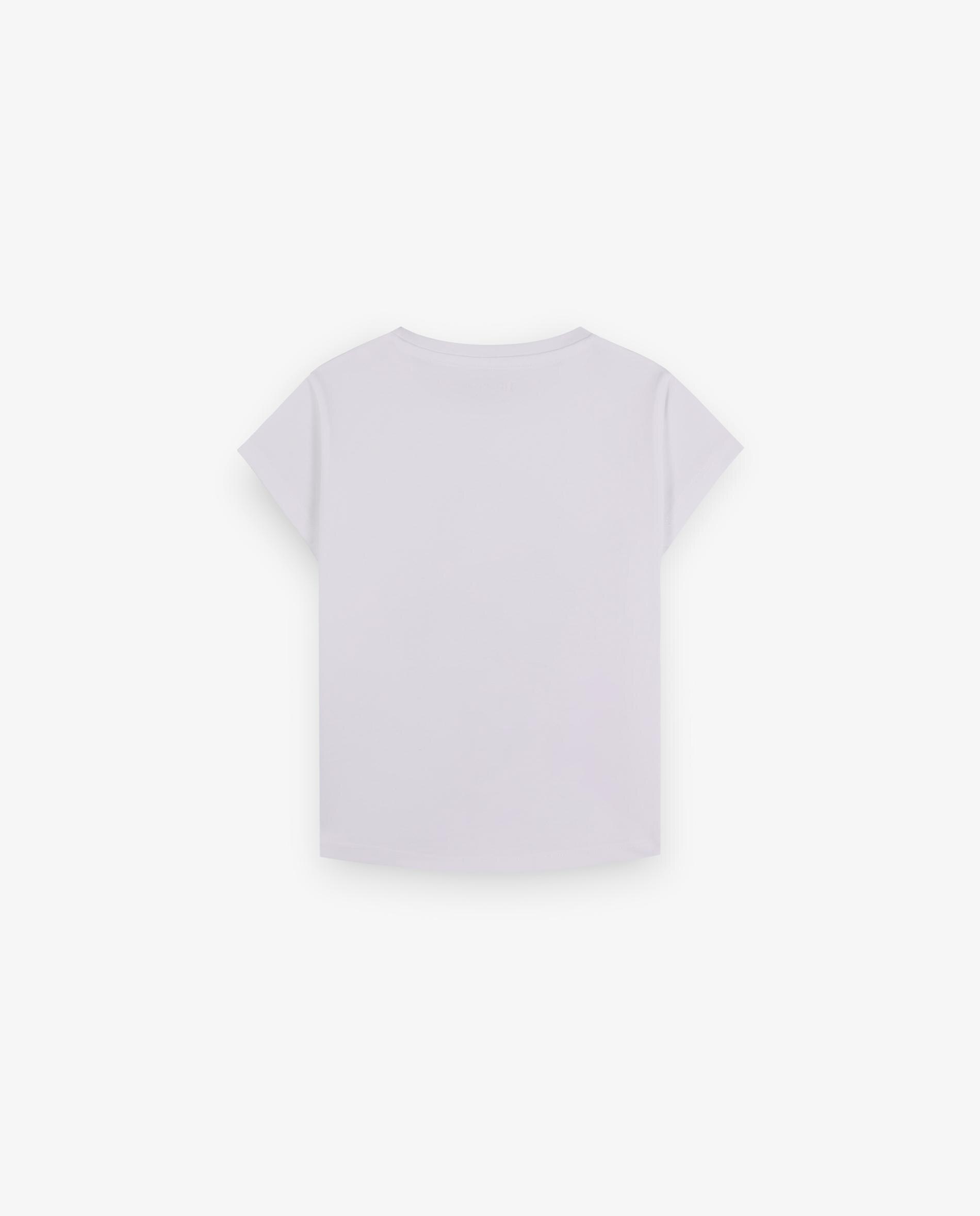 T-shirt Infantil de Manga Curta de Algodão Scalpers Branco-5