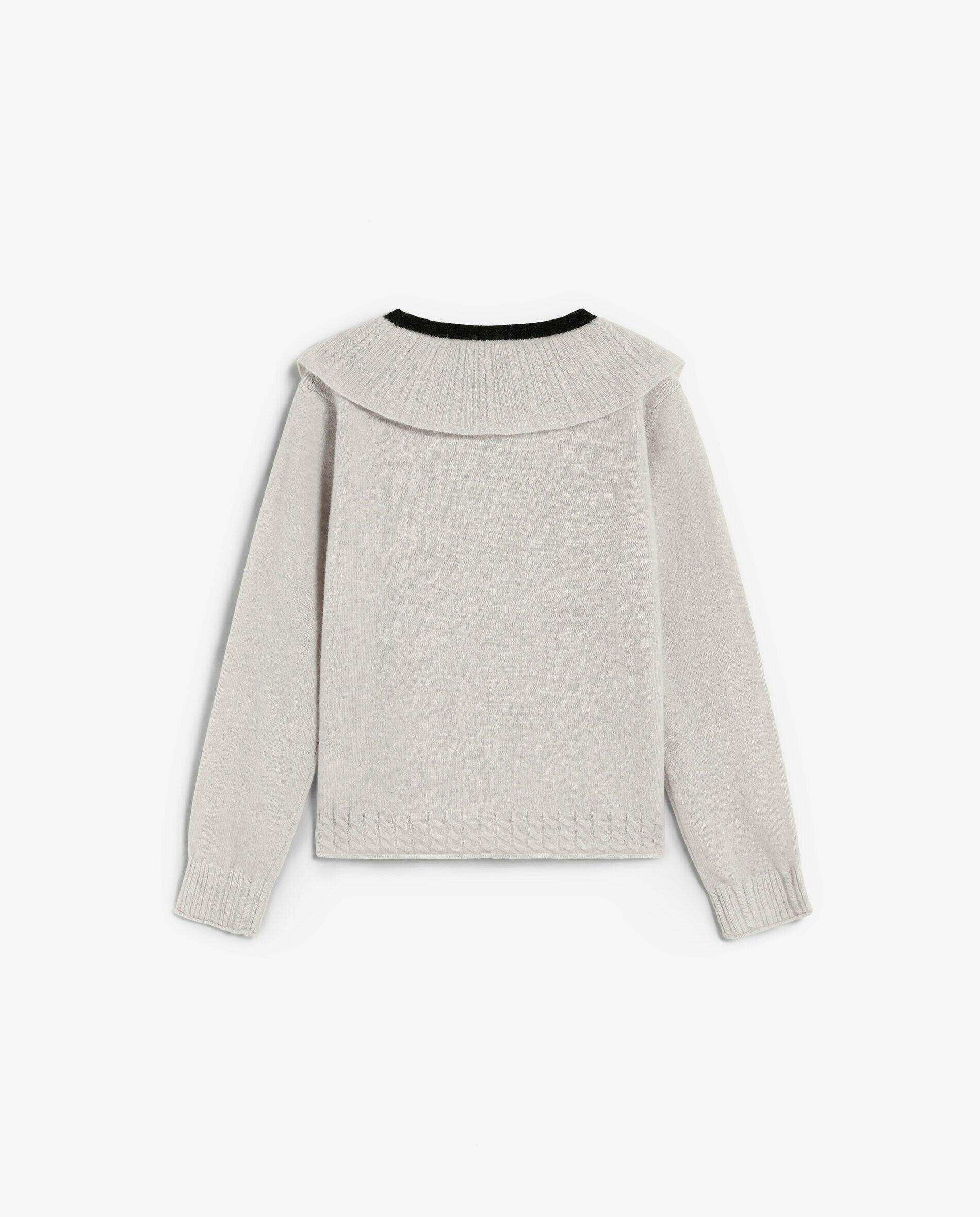 Camisola Infantil de Malha com Gola Bebé Branco-6