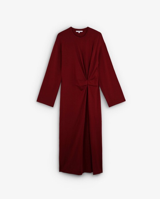 Imagem 0 de Vestido Midi com Detalhe Franzido