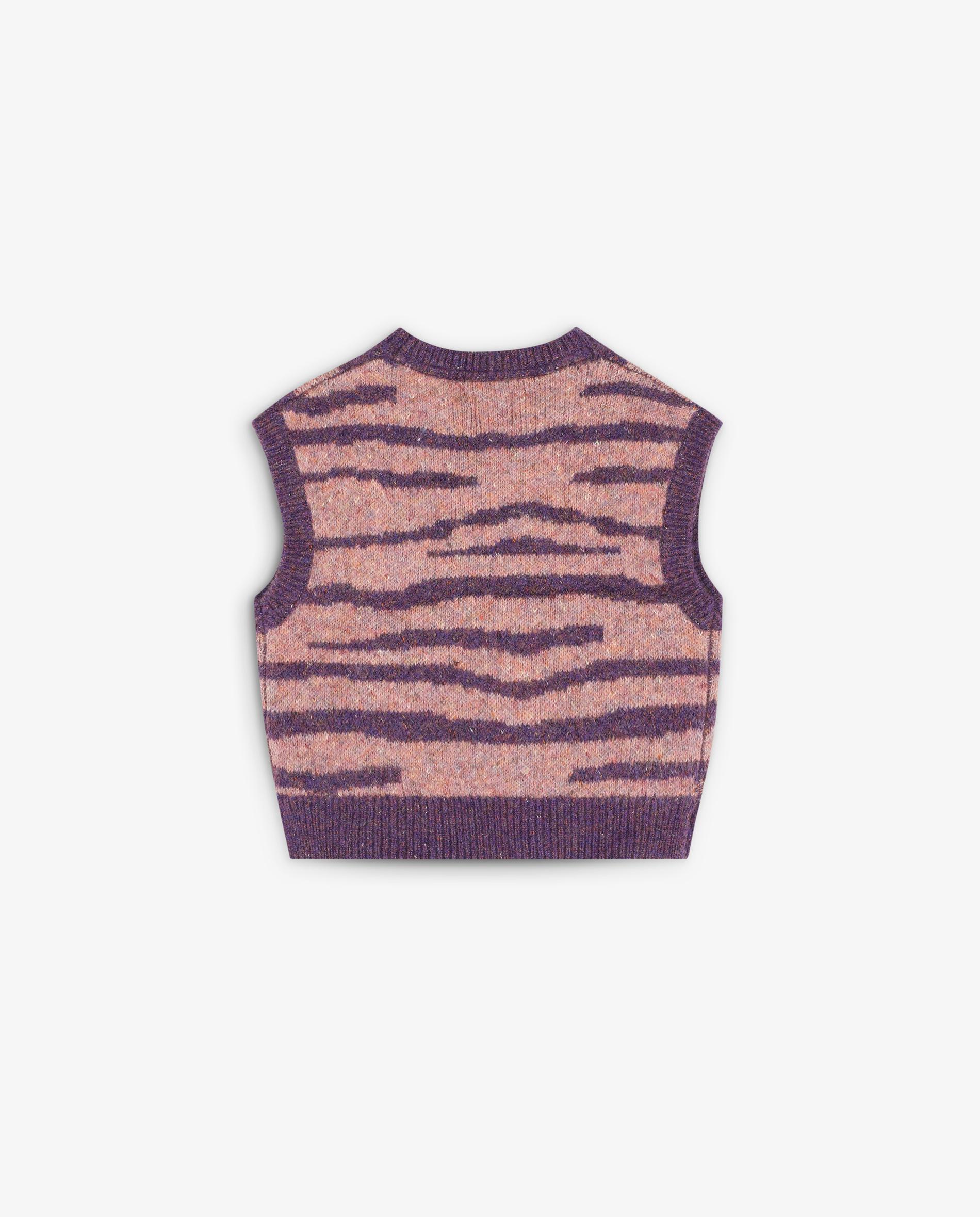Colete Infantil de Gola Redonda e Acabamentos em Rib Scalpers Roxo-6