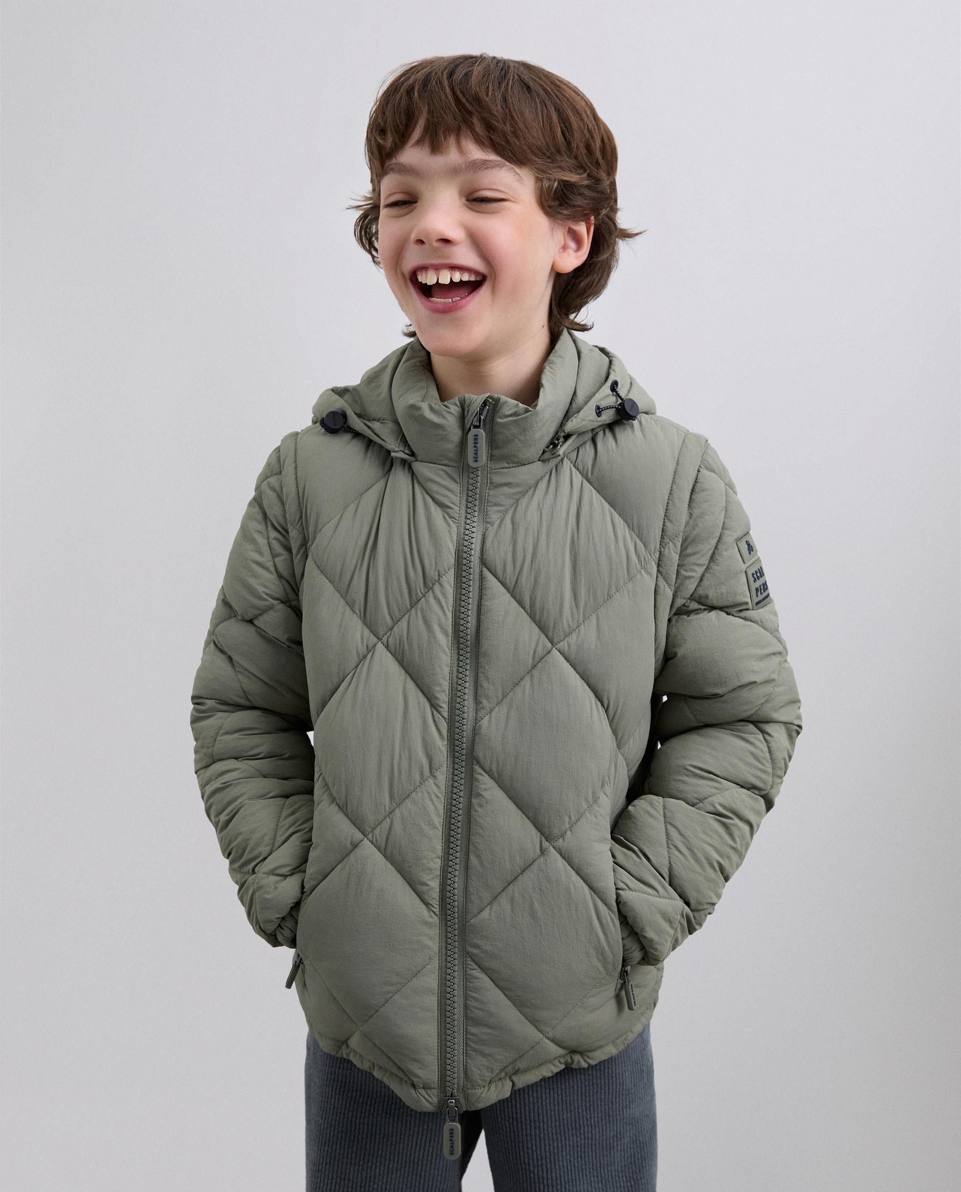 Imagem 0 de Casaco Acolchoado Infantil com Mangas e Capuz Desmontáveis