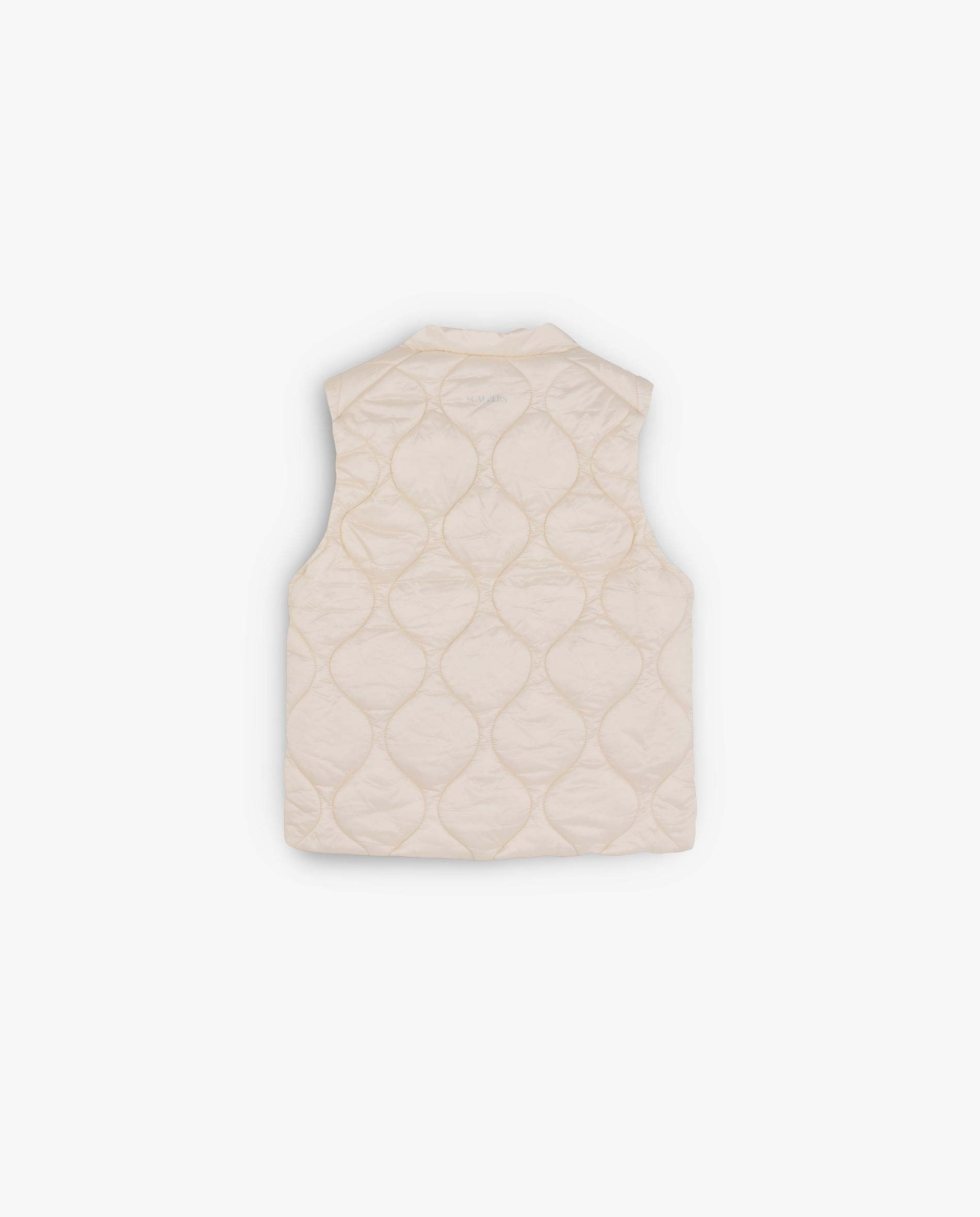 Colete Infantil Acolchoado com Logo Bordado Pérola-7