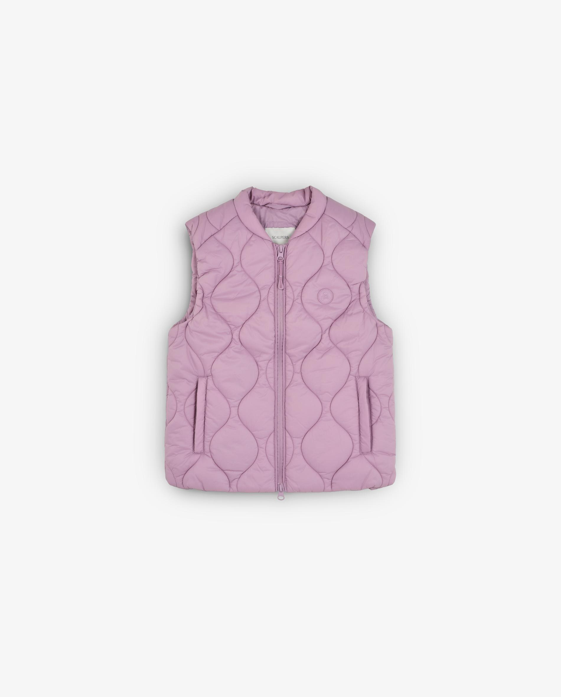 Colete Infantil Acolchoado com Logo Bordado Roxo-6