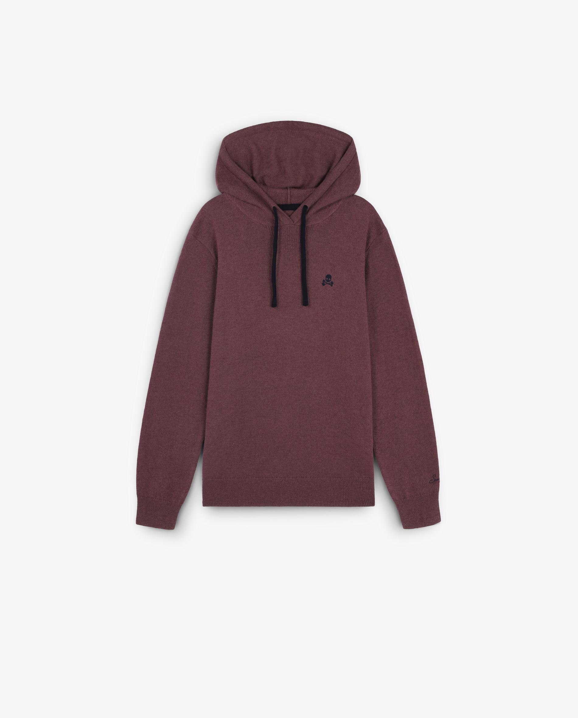Sweatshirt Infantil com Capuz e Logo Bordado em Contraste Scalpers Roxo-4