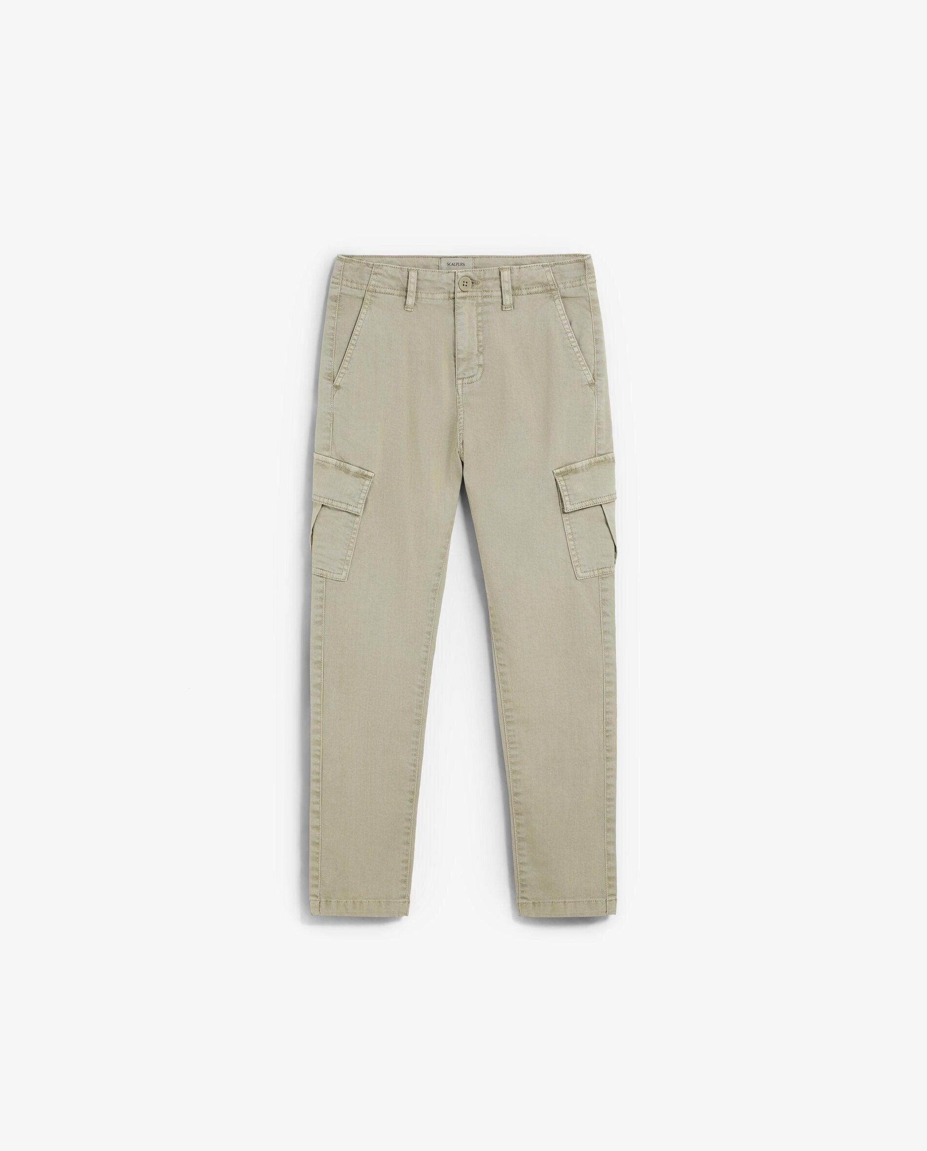 Calças Cargo Regular Fit com Bolsos Laterais Scalpers Natural-6