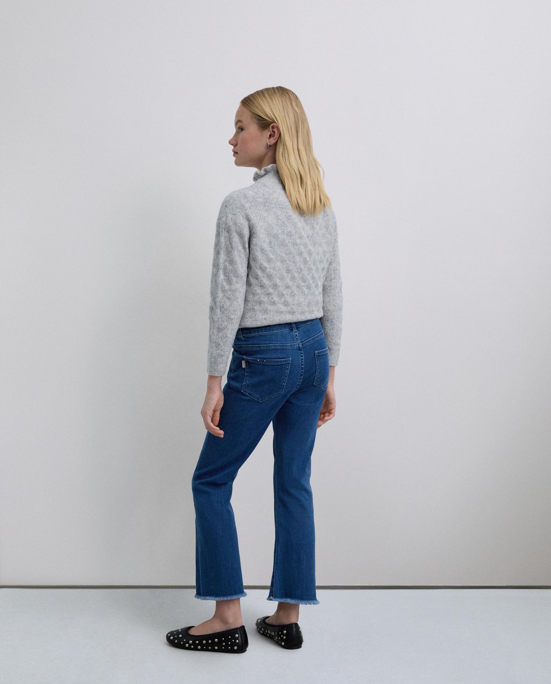 Calças Jeans Infantil com Cintura Elástica e Fecho de Botão Scalpers Azul-2