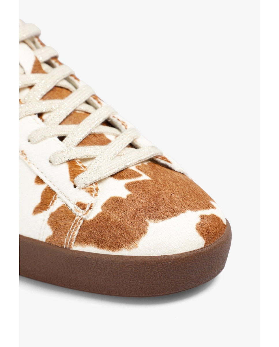 Sapatilhas Desportivas Estampadas Branco / Castanho-4