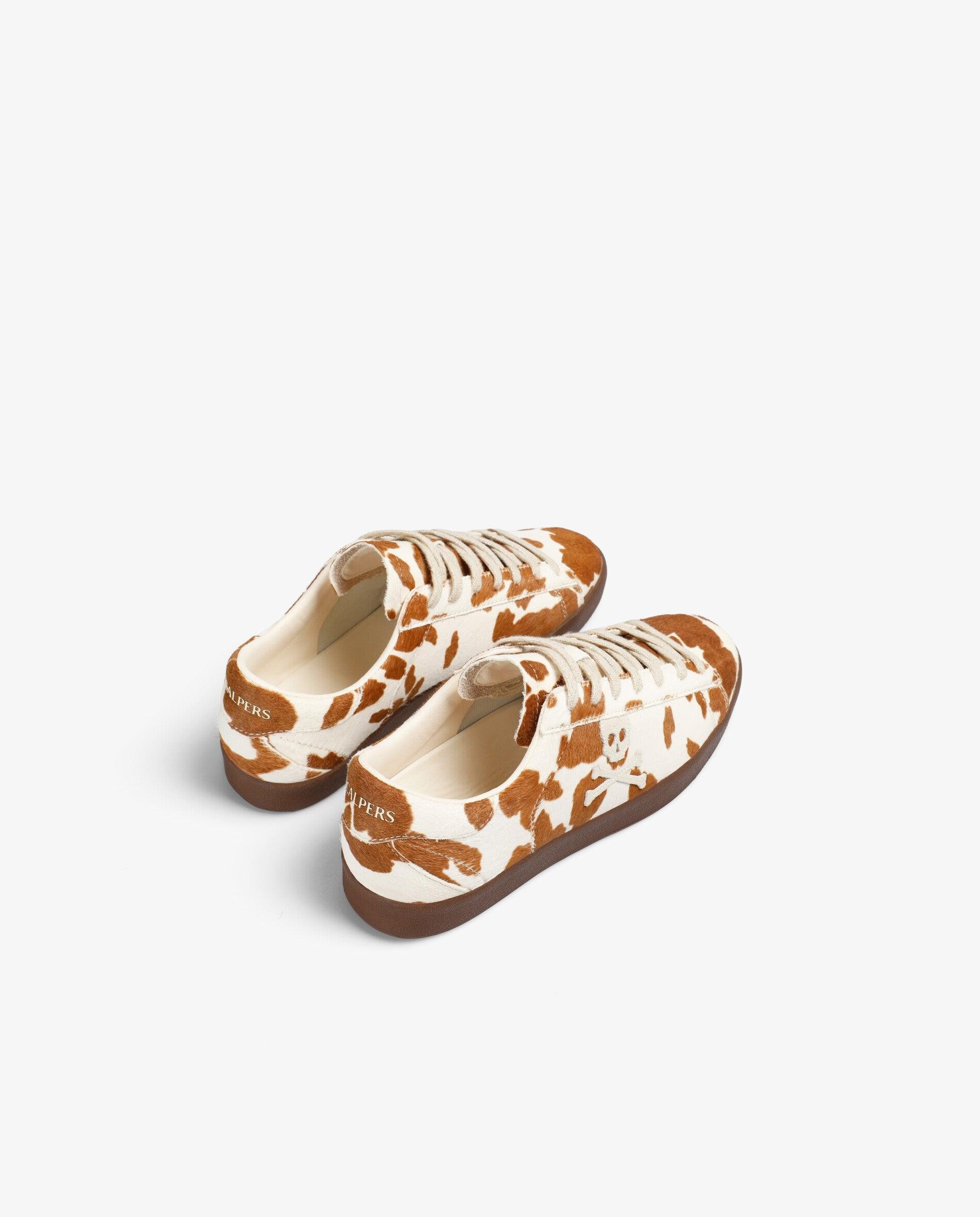 Sapatilhas Retro Tipo Sneakers Estampadas Branco / Castanho-3
