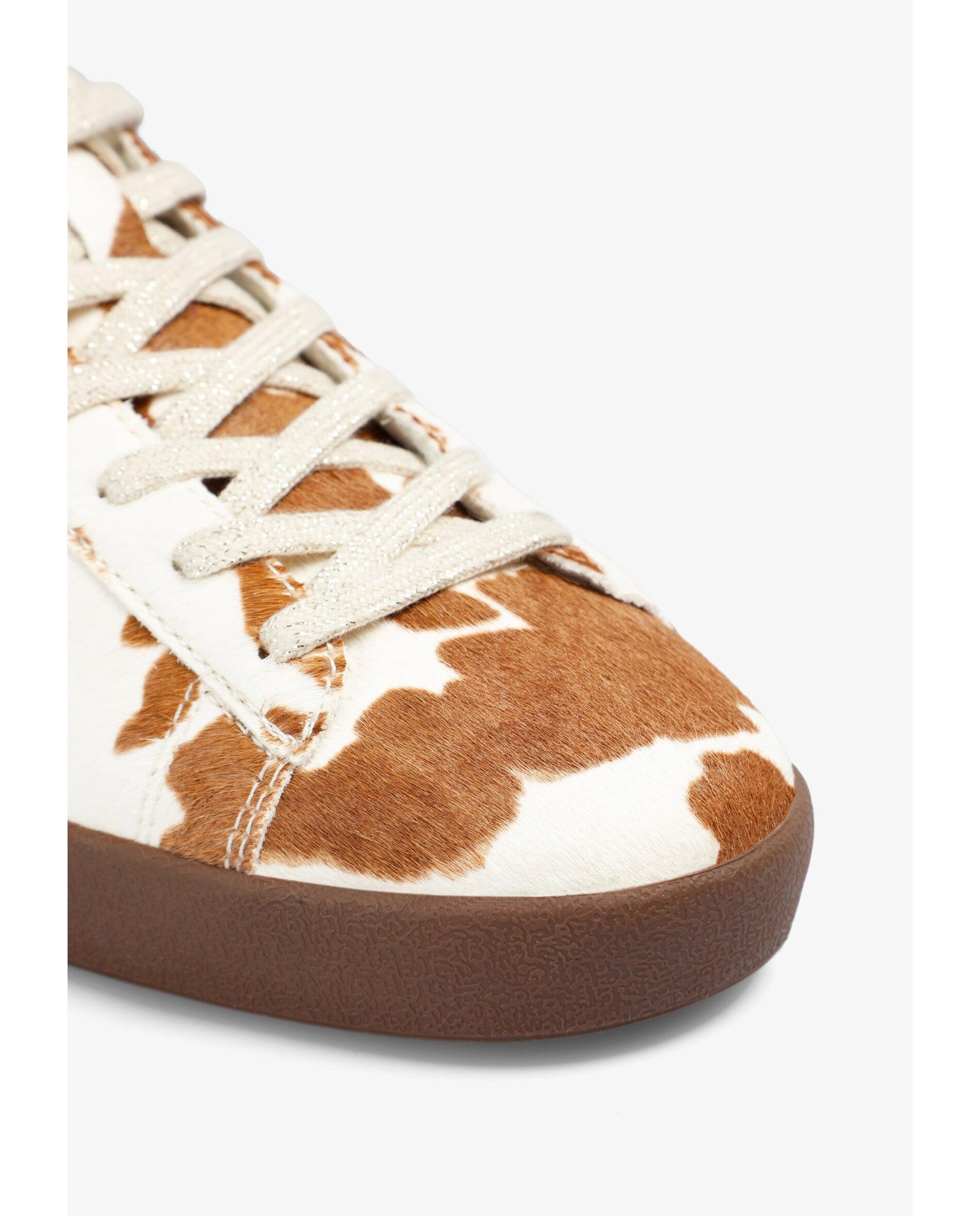 Sapatilhas Retro Tipo Sneakers Estampadas Branco / Castanho-4