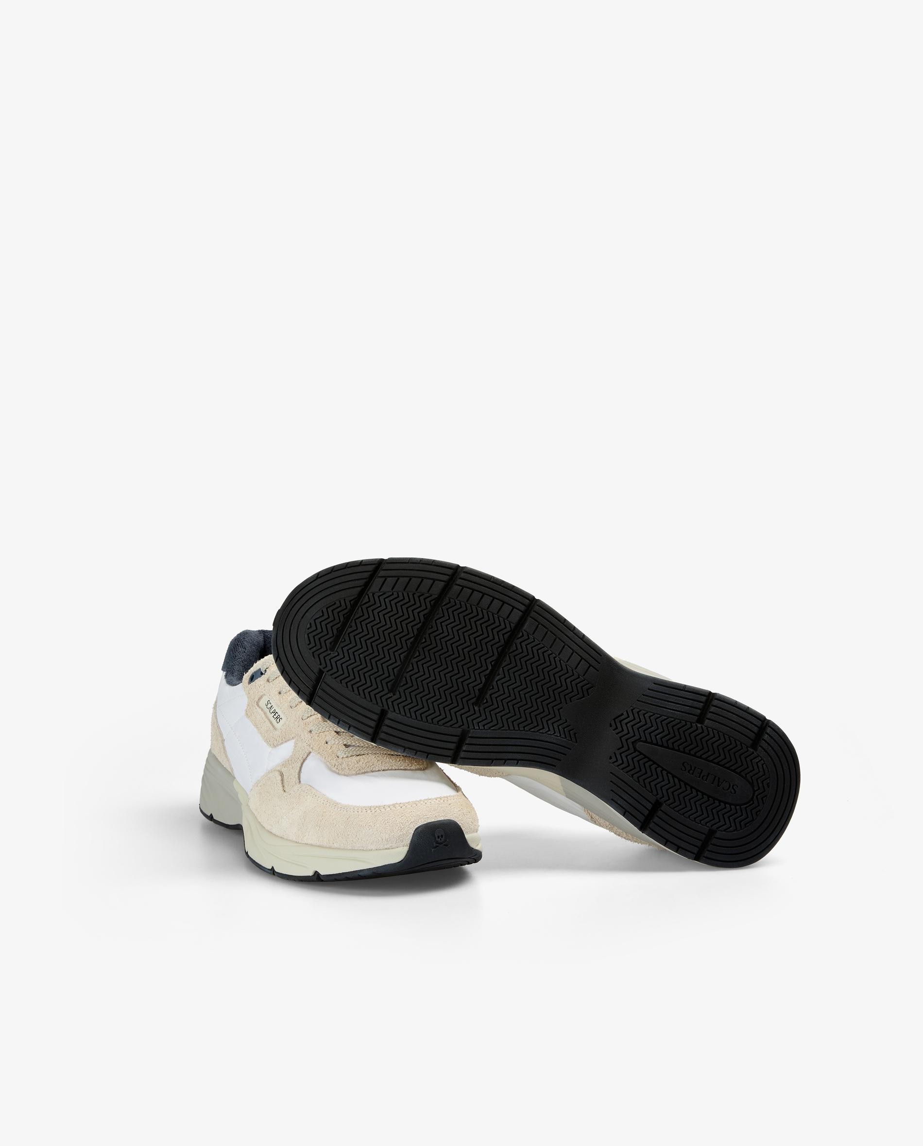 Sapatilhas de Estilo Retro Combinadas com Atacadores Branco-4