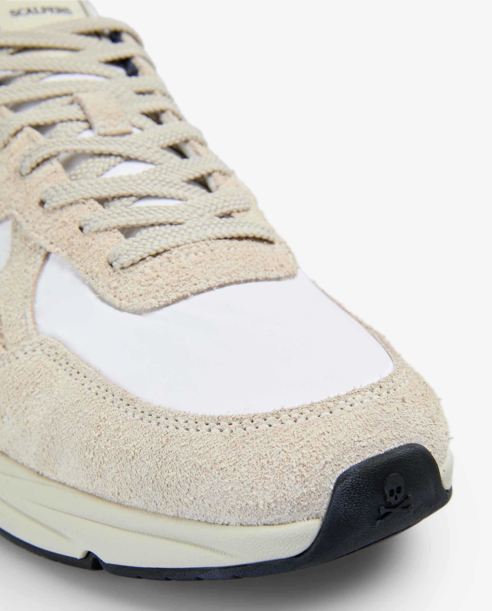 Sapatilhas de Estilo Retro Combinadas com Atacadores Branco-5