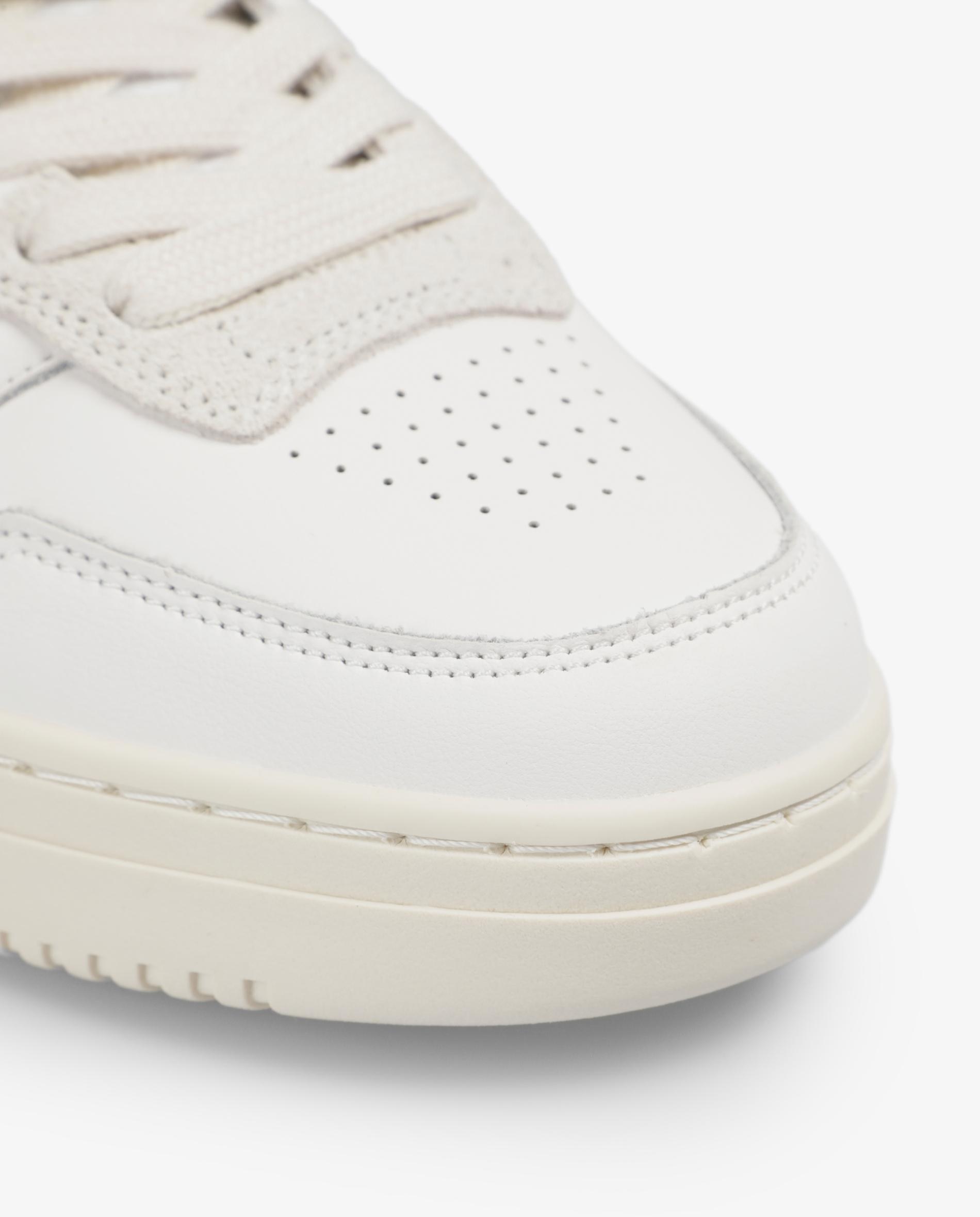 Sapatilhas Retro de Couro com Atacadores Azul / Branco-5