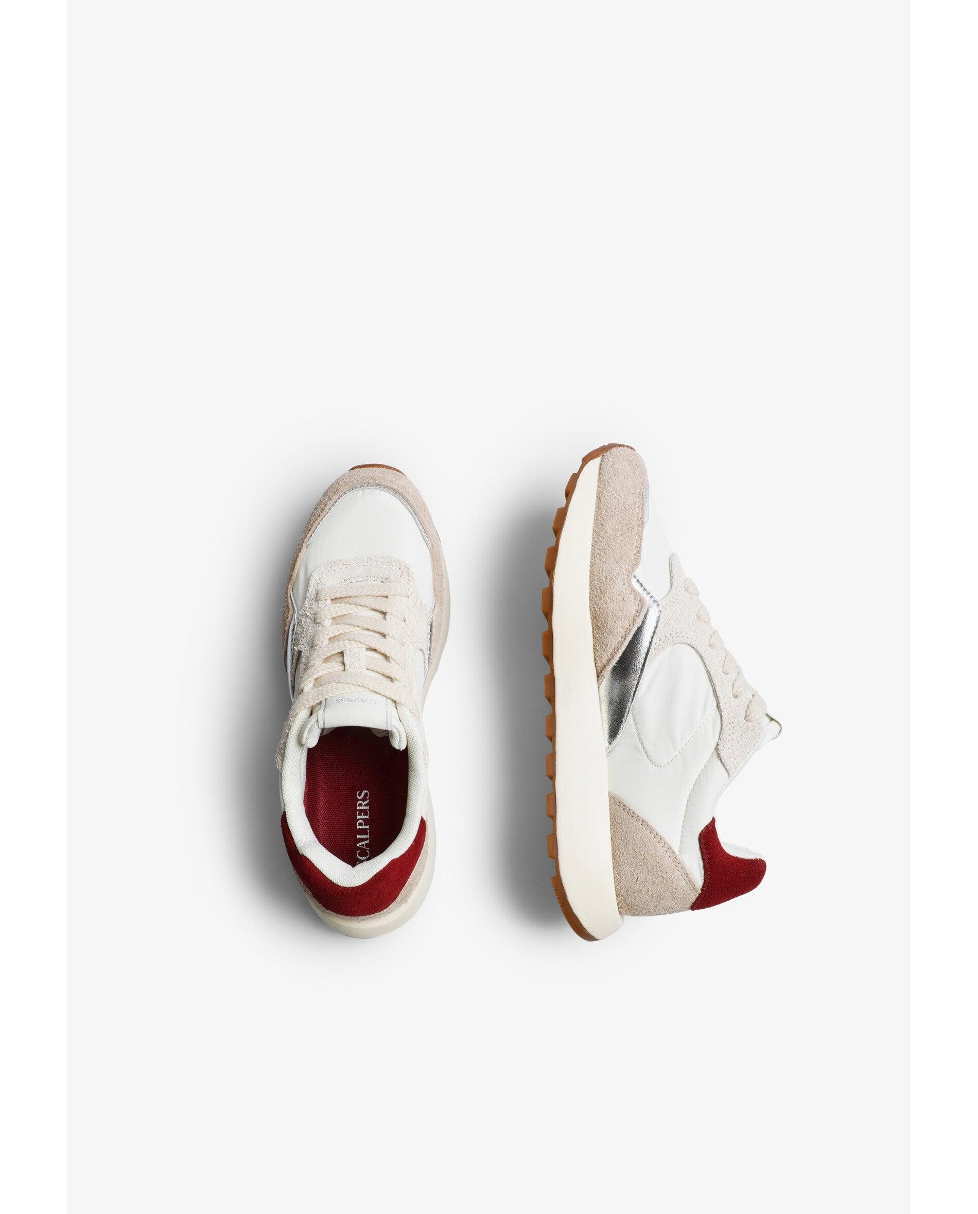 Sapatilhas Desportivas Combinadas com Atacadores Branco / Bordeaux-8