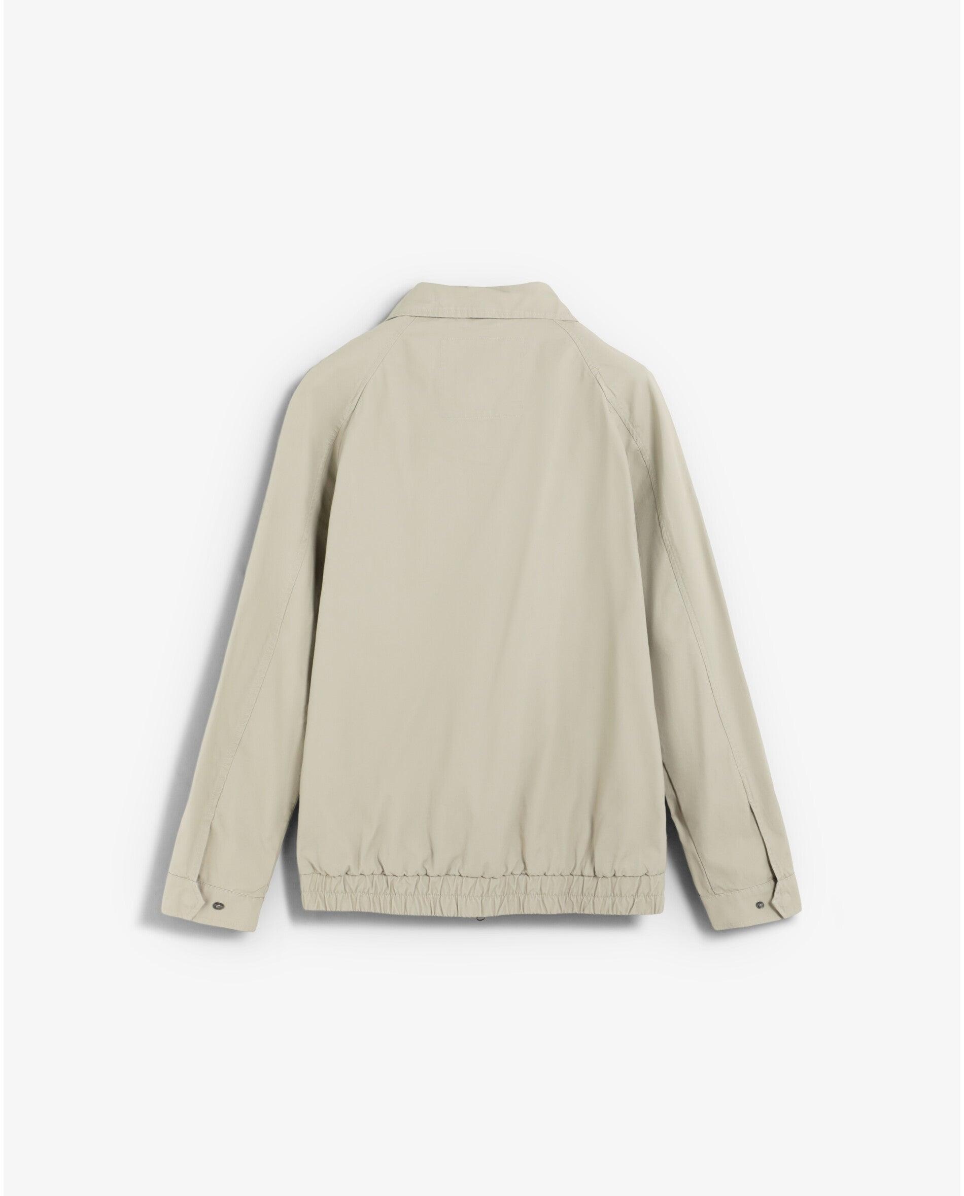 Casaco com Gola Tipo Camisa e Fecho Zip Creme-5
