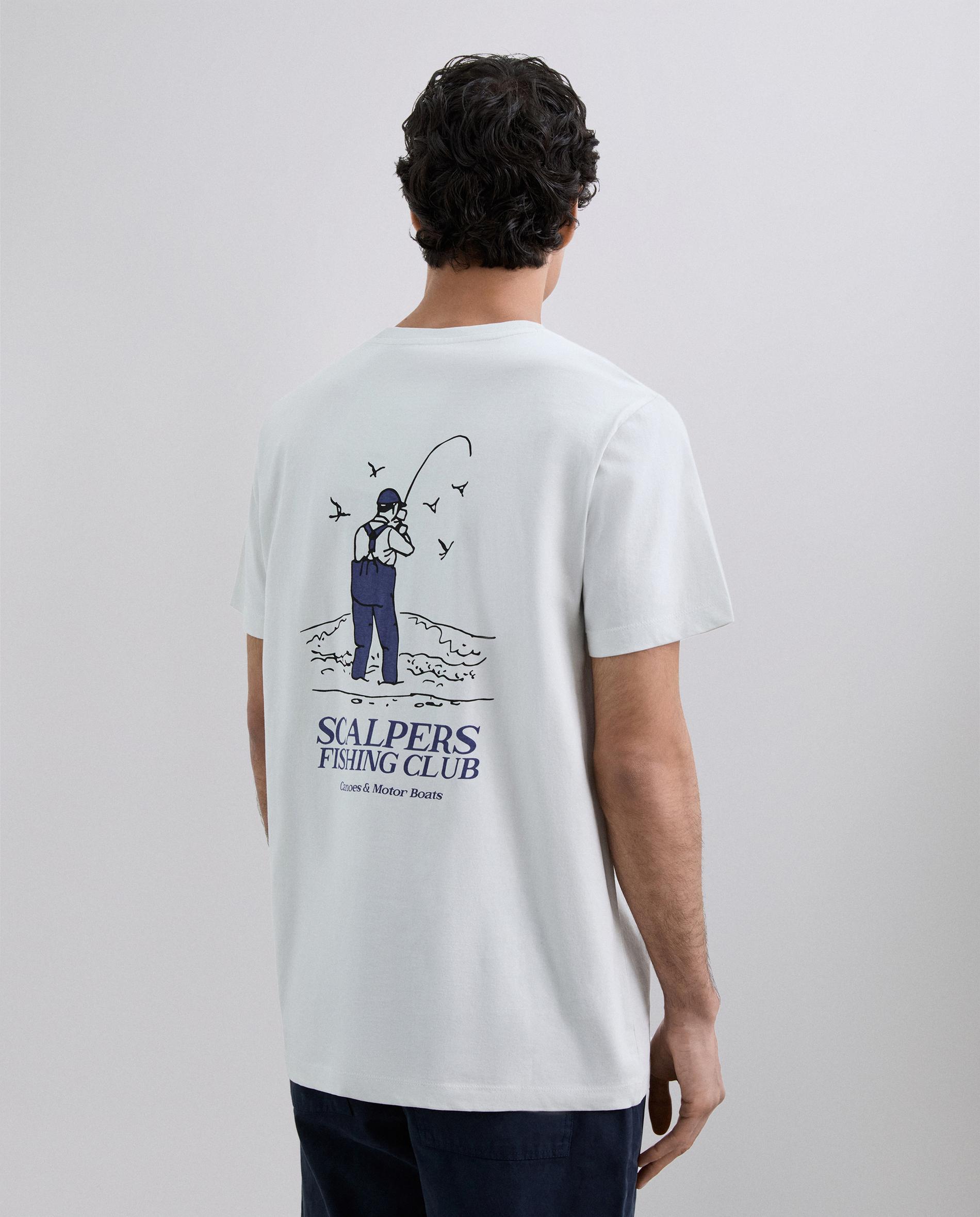 T-shirt de Manga Curta Regular Fit de Algodão Cinzento-claro-3