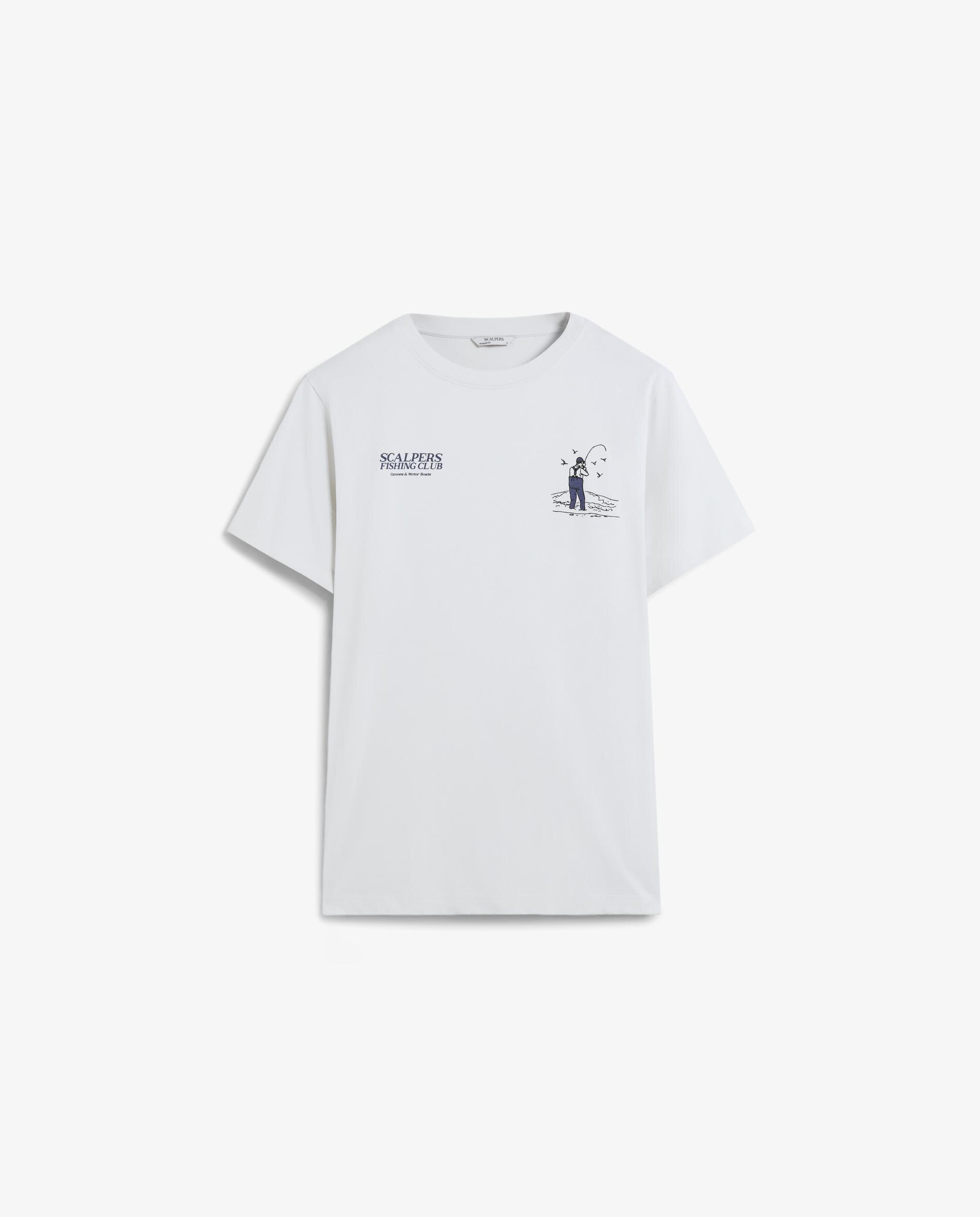 T-shirt de Manga Curta Regular Fit de Algodão Cinzento-claro-5