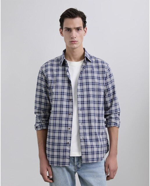 Imagem 0 de Camisa de Manga Comprida e Design Aos Quadrados