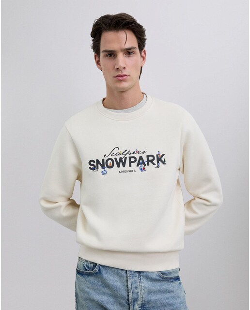 Imagem 0 de Sweatshirt com Gola Redonda e Print Frontal