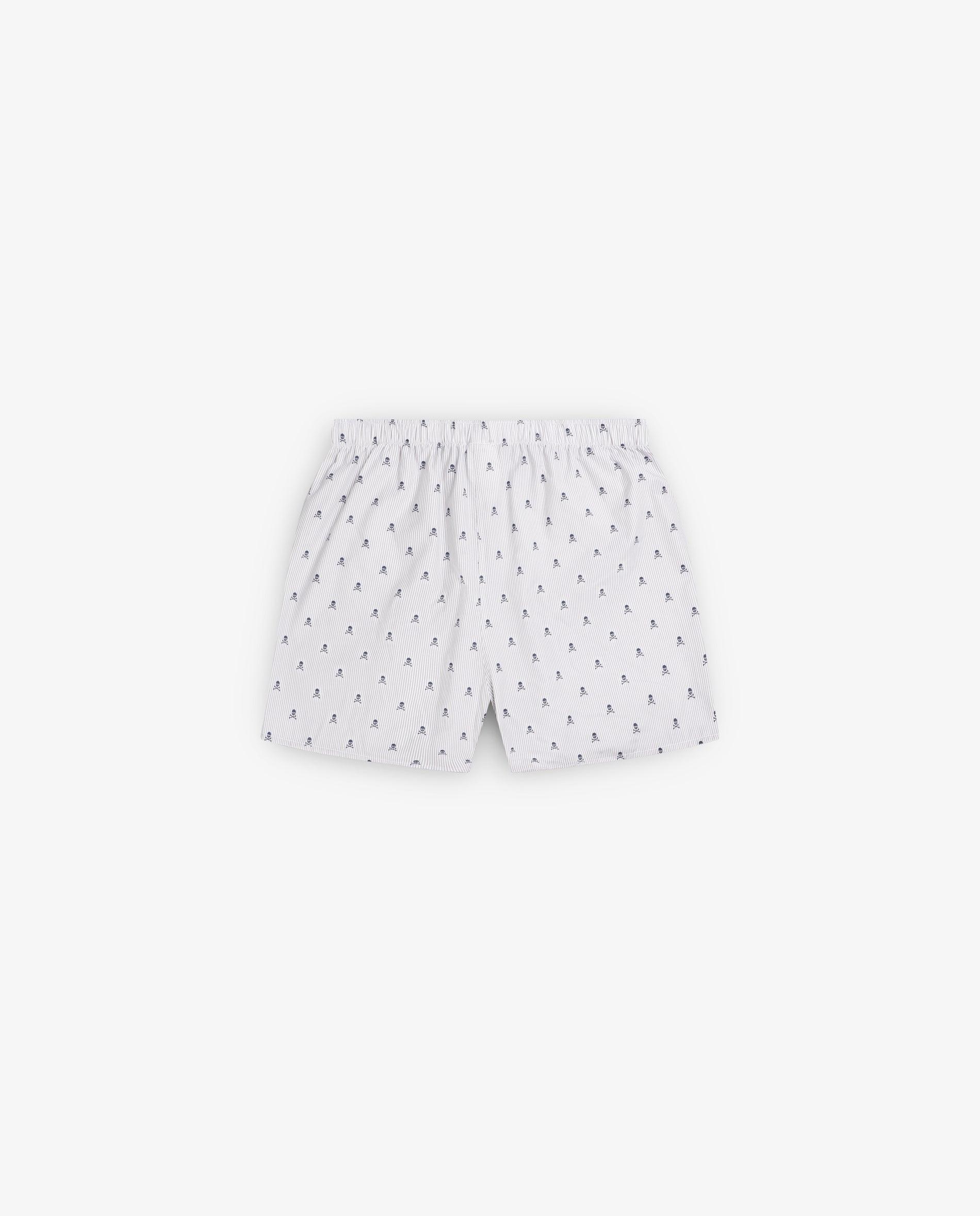Boxers de Tecido Estampados com Cintura Elástica Bege-2