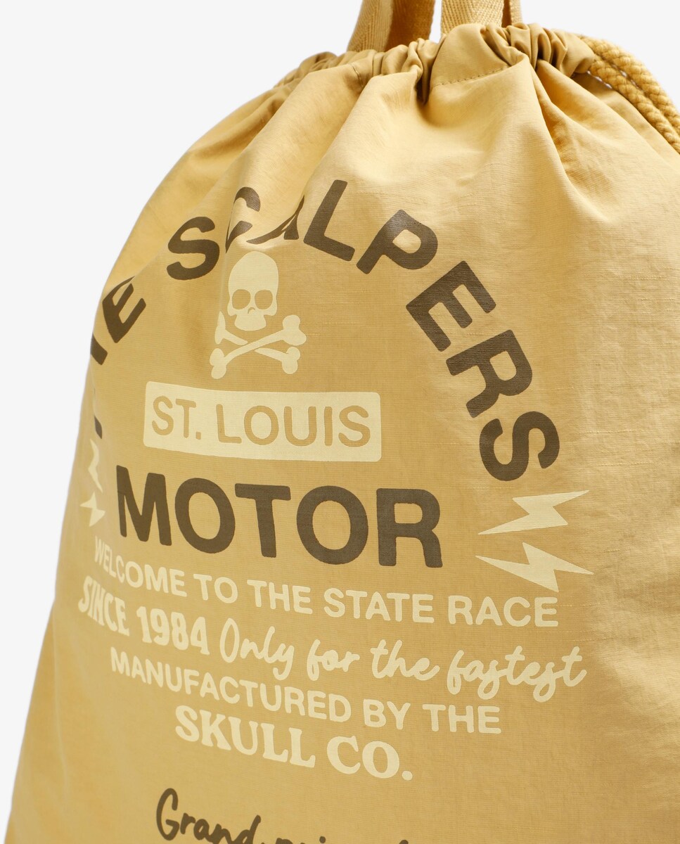 Mala Infantil de Alça de Mão e Desenho Frontal Mostarda-4