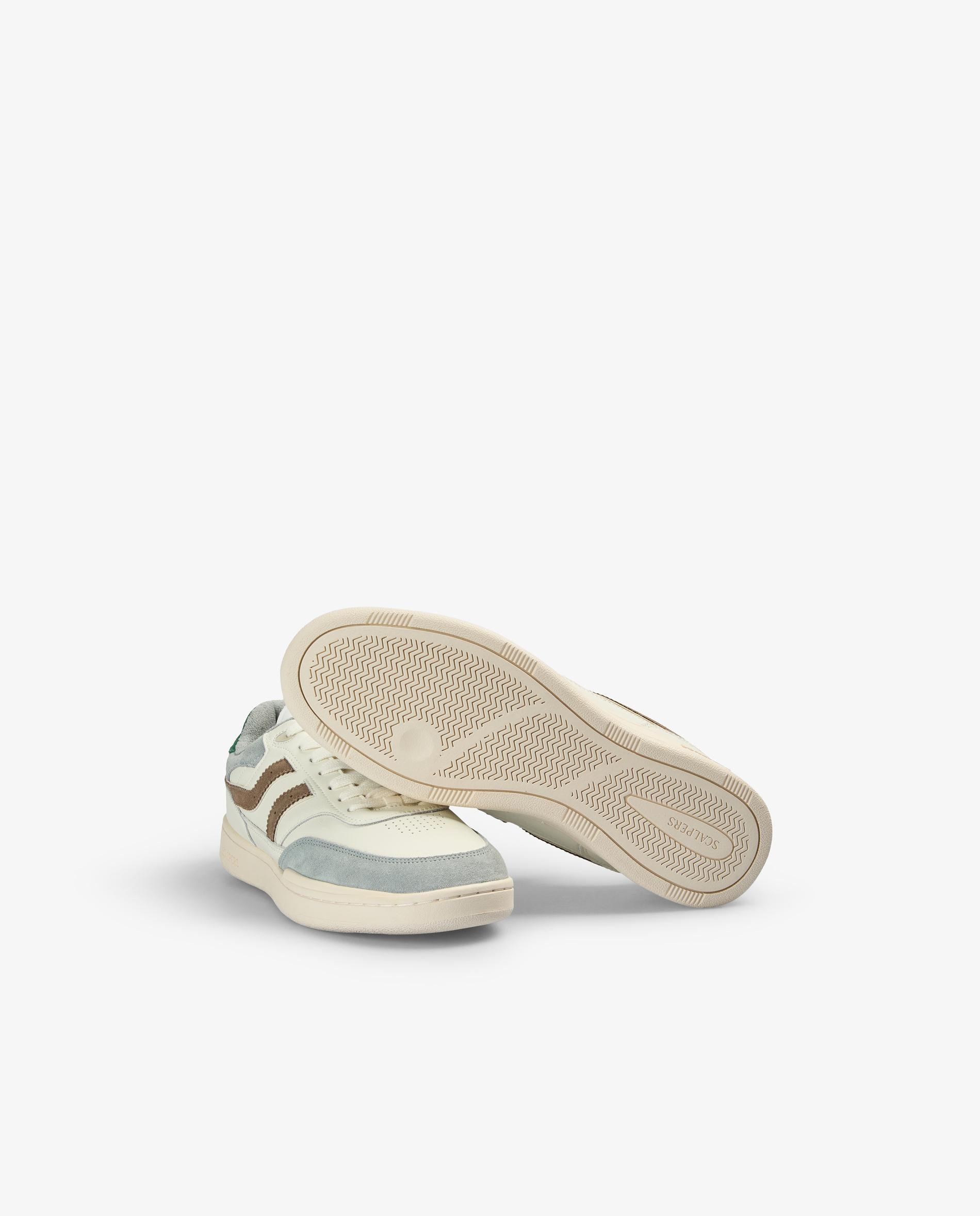 Sapatilhas Retro Combinadas com Atacadores Branco / Verde-4