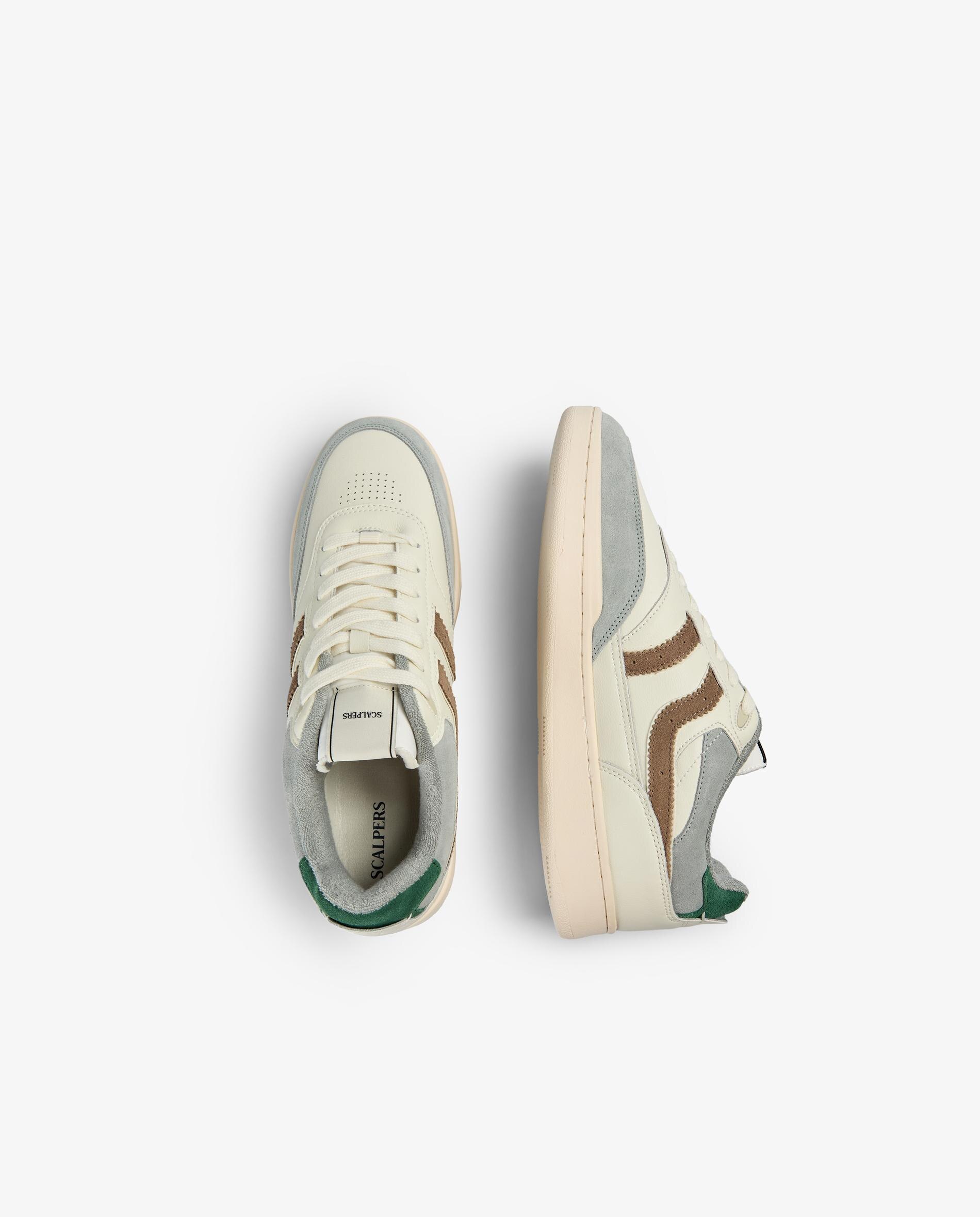 Sapatilhas Retro Combinadas com Atacadores Branco / Verde-8