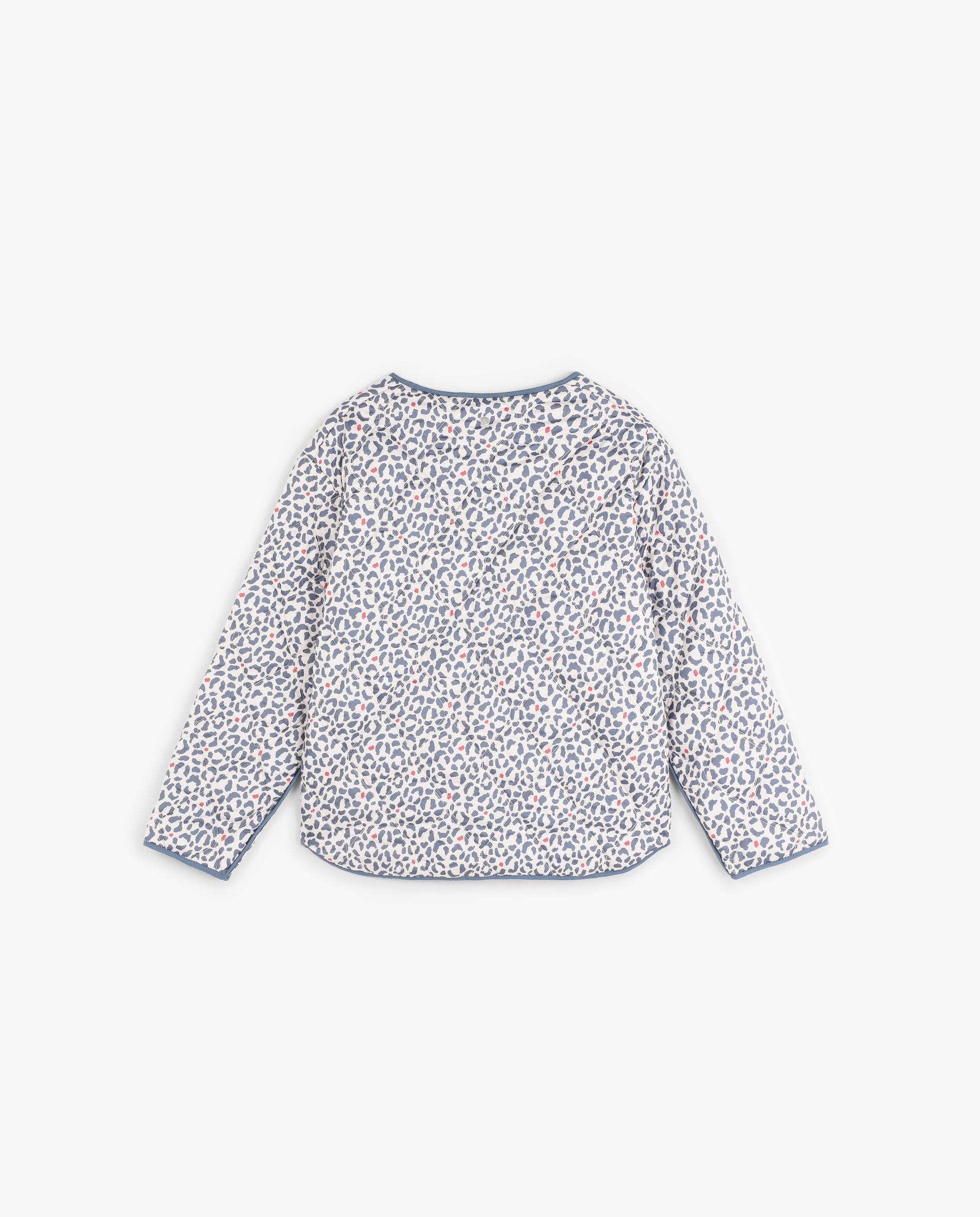 Casaco Infantil Acolchoado Animal Print Scalpers Azul-4
